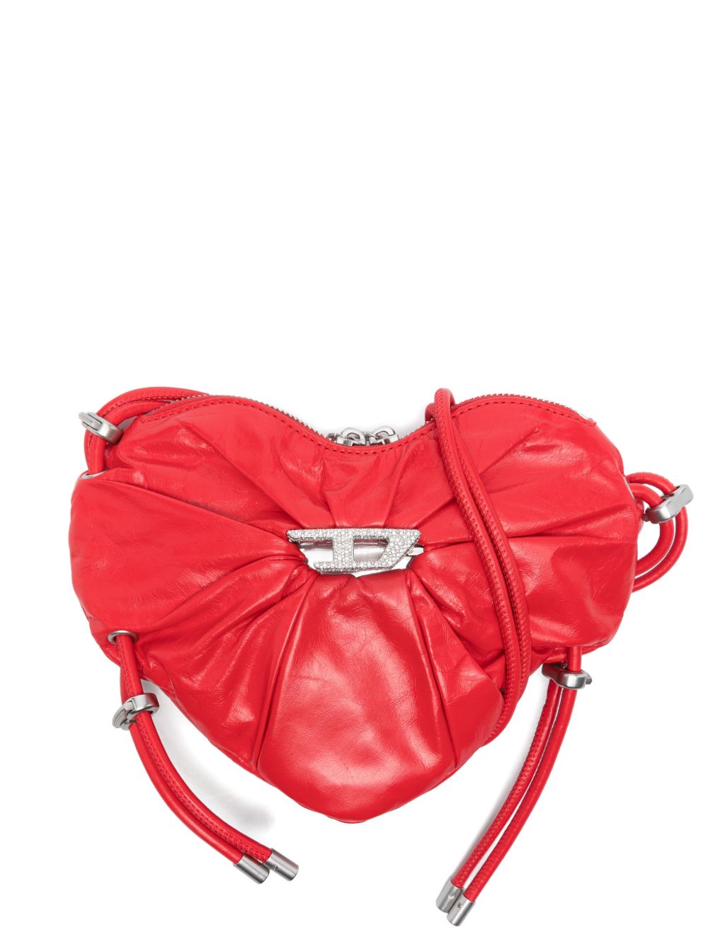 Diesel Scrunch-D Heart shoulder bag – Calf Leather 100%