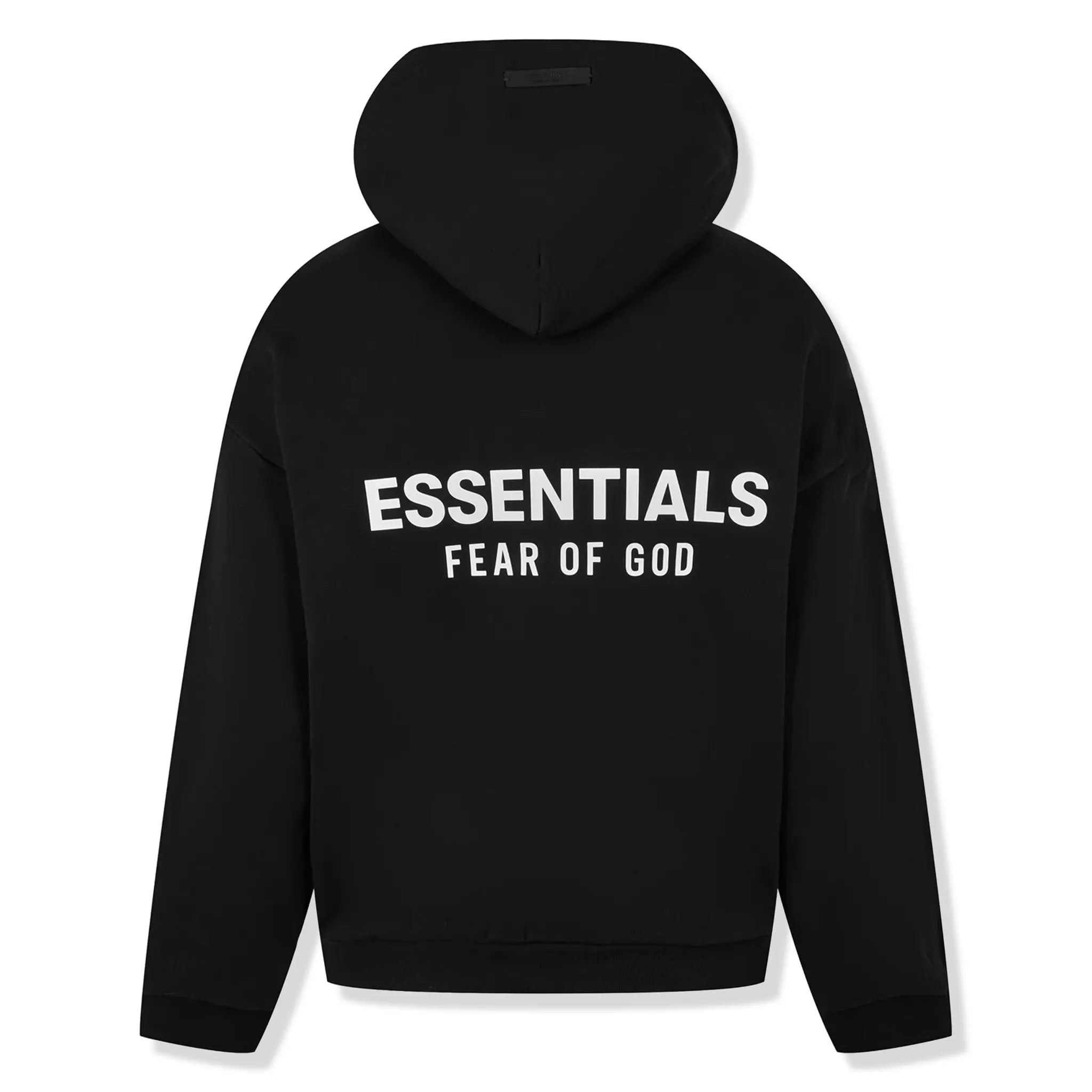 Fear Of God Essentials Fleece Black Hoodie (FW24) - view 2