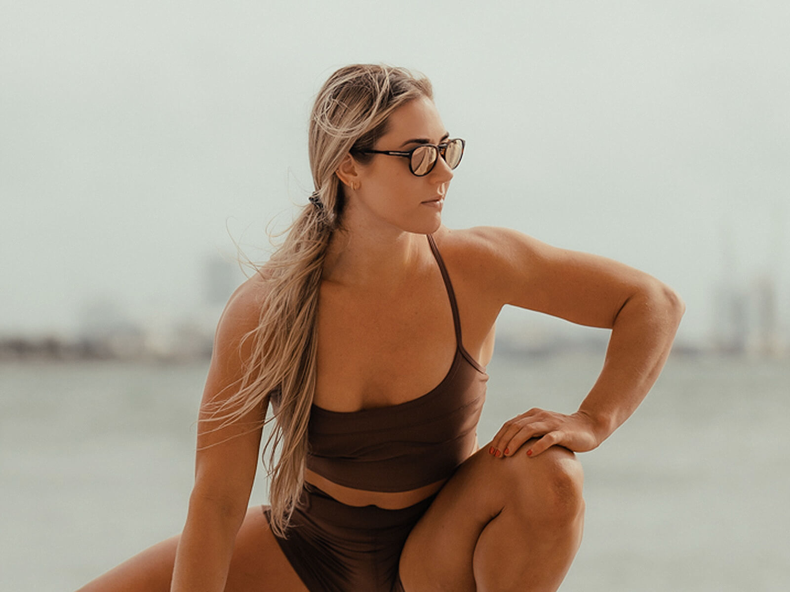 ROKA LTD Oslo 2.0 RESILIENT Sunglasses – Matte Tortoise Frame - Rose Gold Mirror Lens - view 7