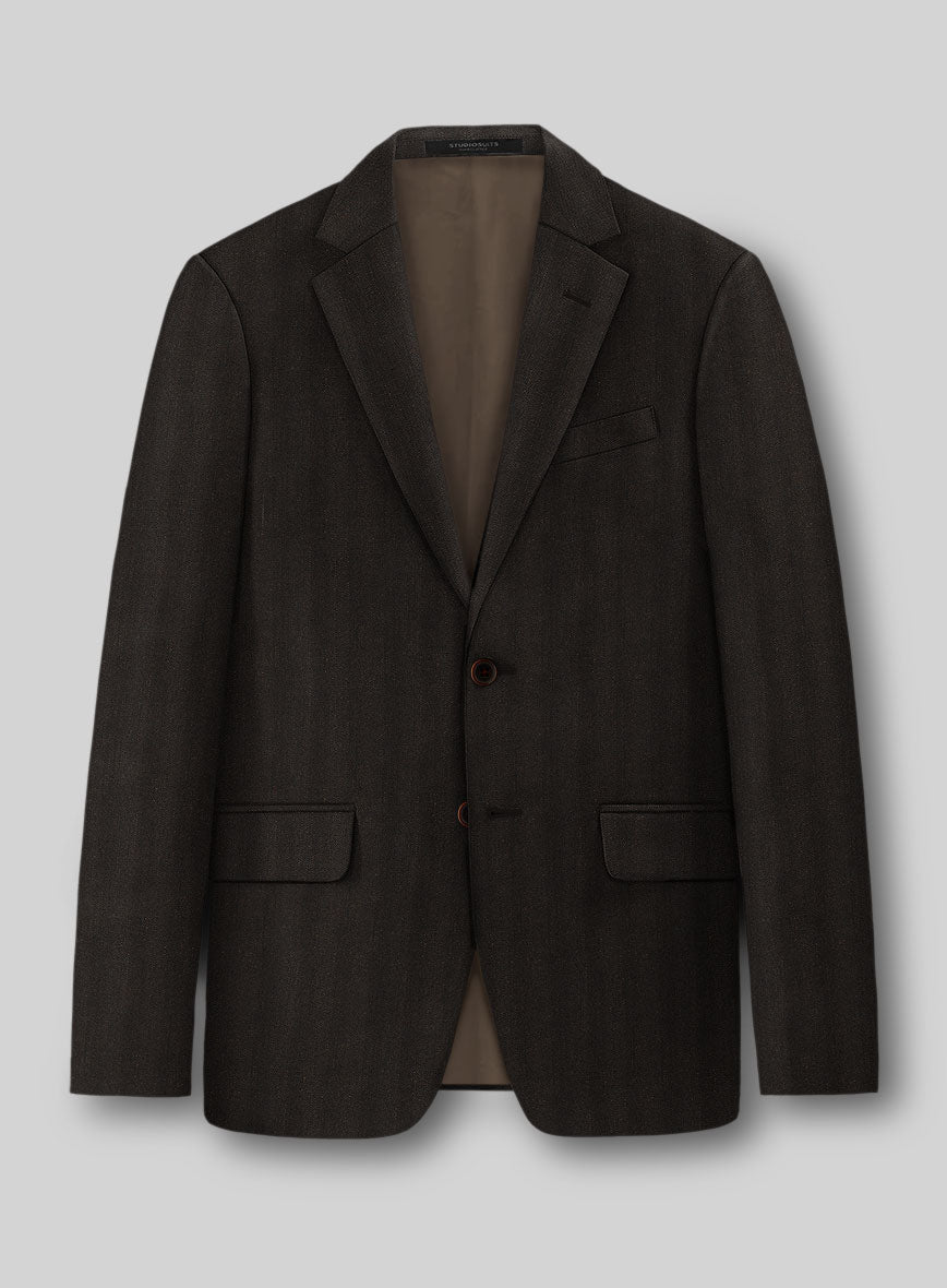 StudioSuits Italian Wool Linen Silk Ciagi Jacket