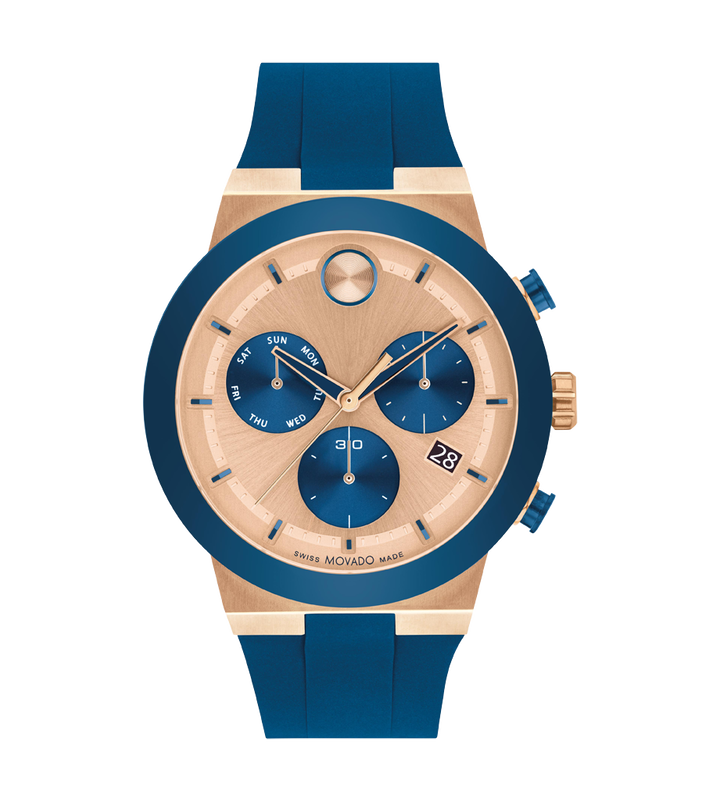 Movado Bold Fusion Rose Gold Dial Men 44.5MM