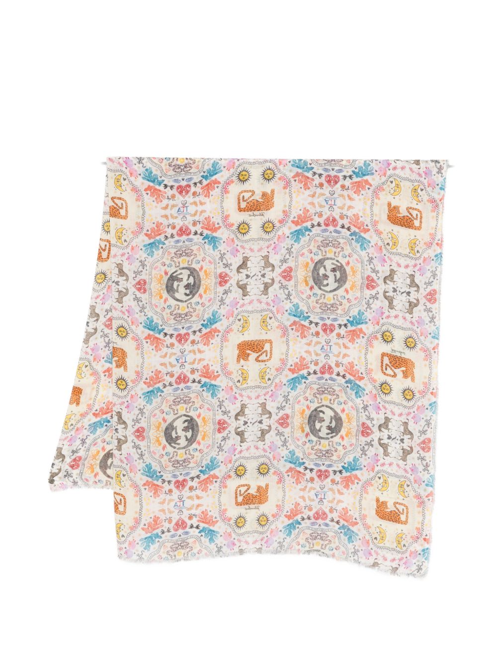 Faliero Sarti Poly silk blend stole – Modal 85%, Silk 15%