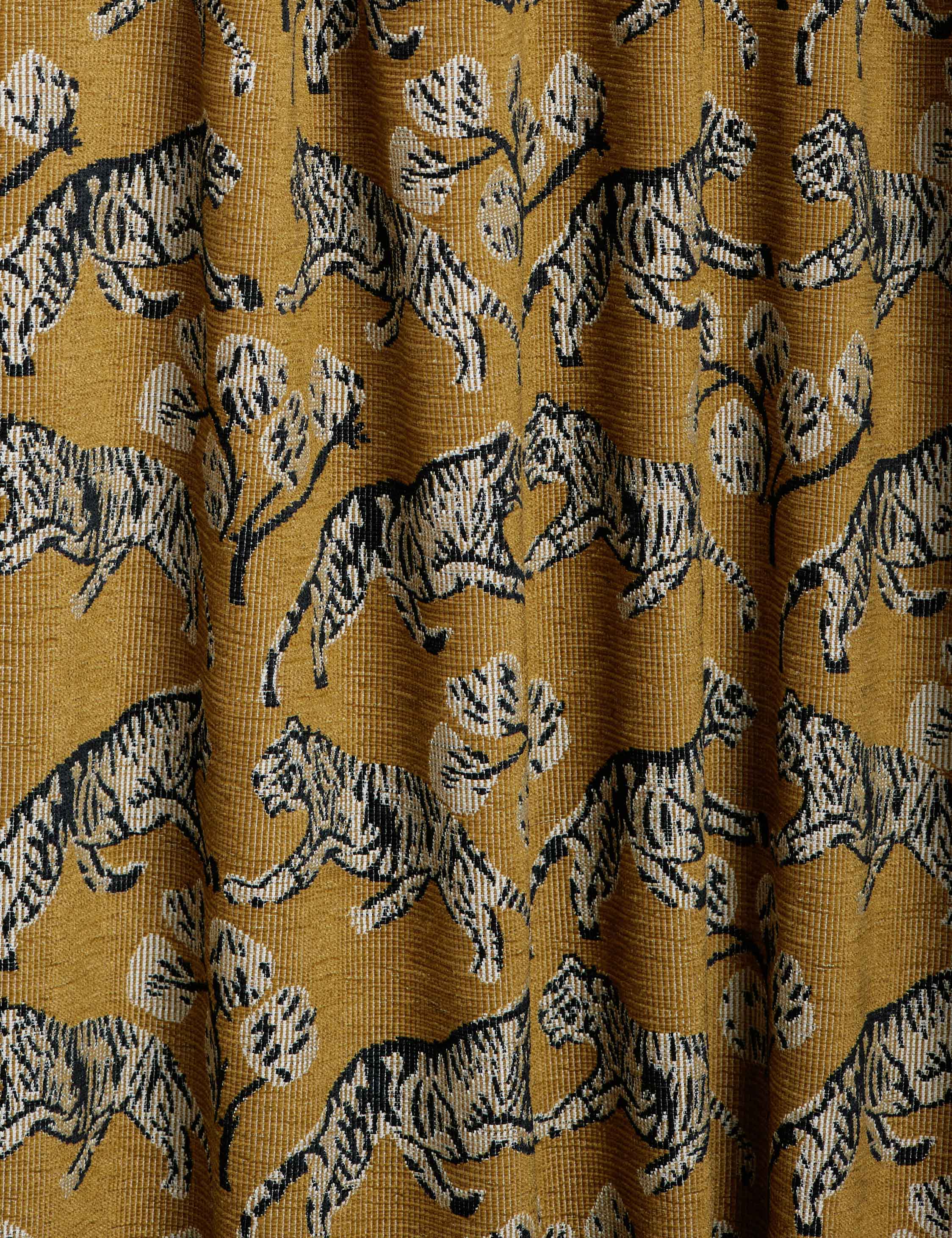 Lulu and Georgia Tiger Jacquard Curtain Panel by Sarah Sherman Samuel - view 4