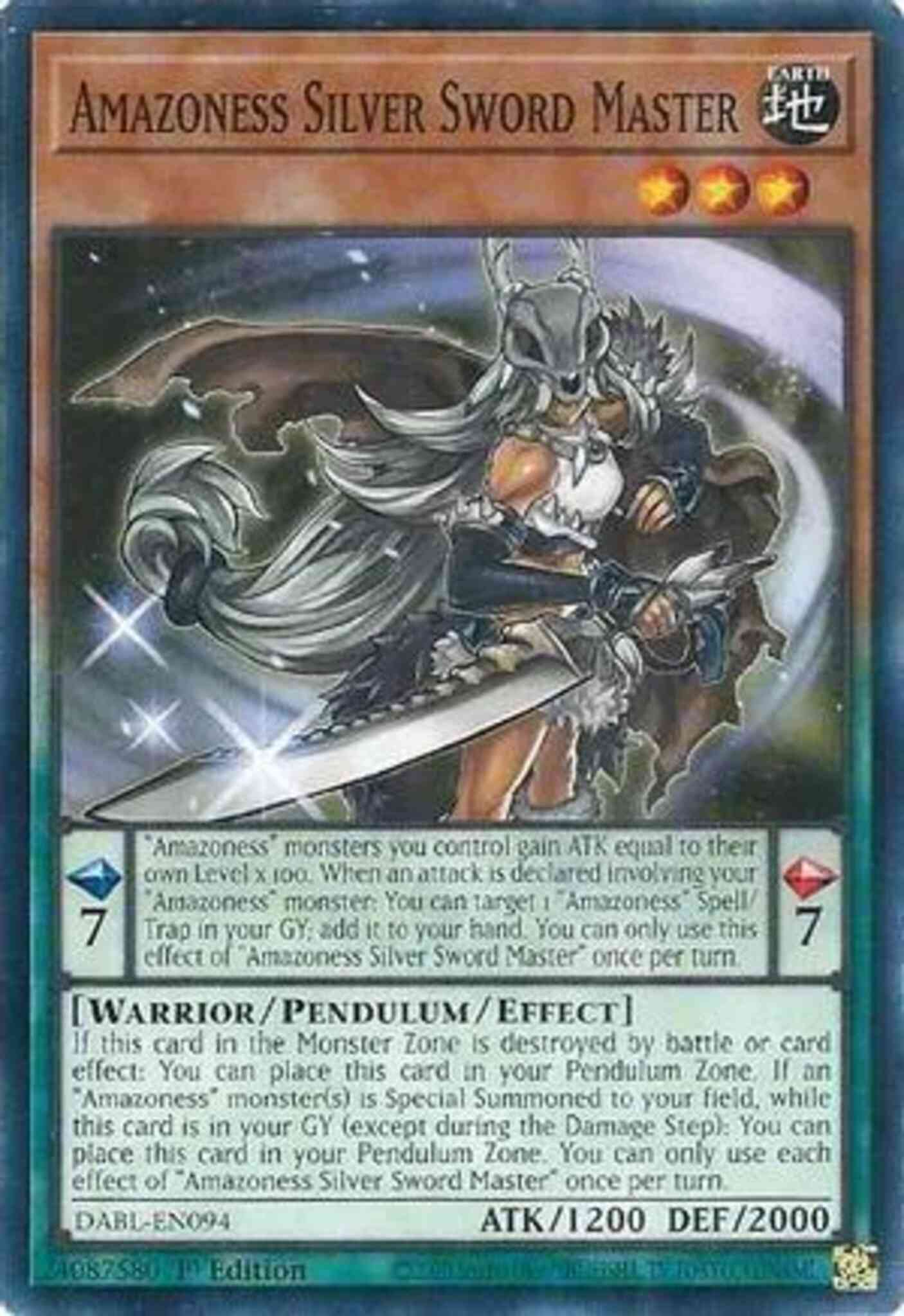 Yu-Gi-Oh! Amazoness Silver Sword Master - DABL-EN094 - Common - 1st Edition