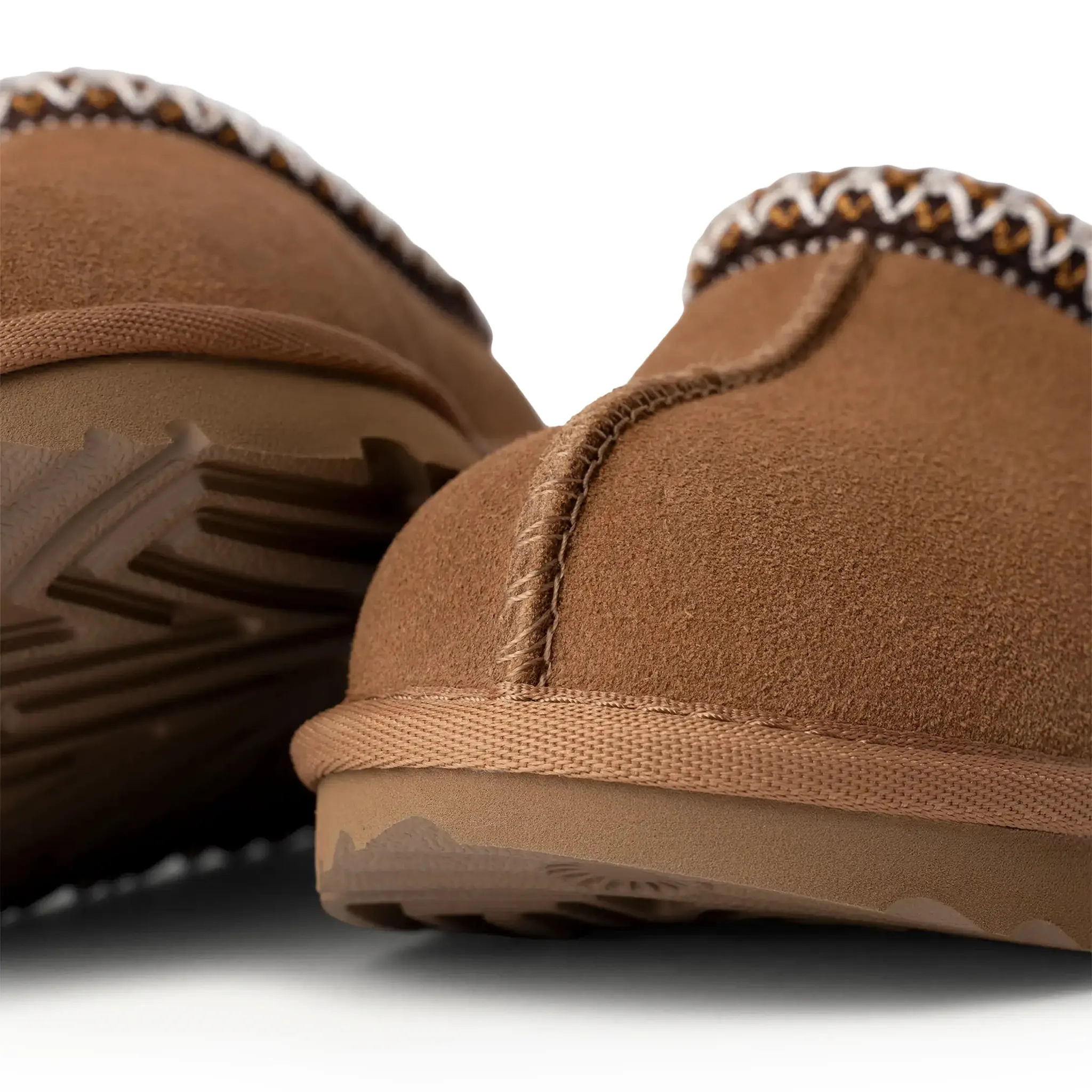 UGG Tasman II Kids Suede Chestnut Slippers – Brown - view 3
