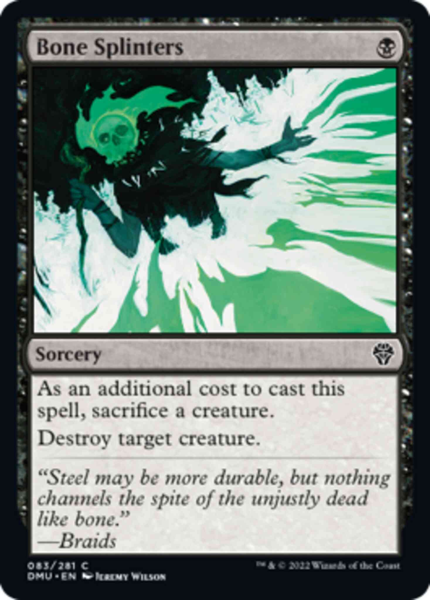 Bone splinters 83 – Magic Bone Splinters [83] [Dominaria United] [Non-Foil]
