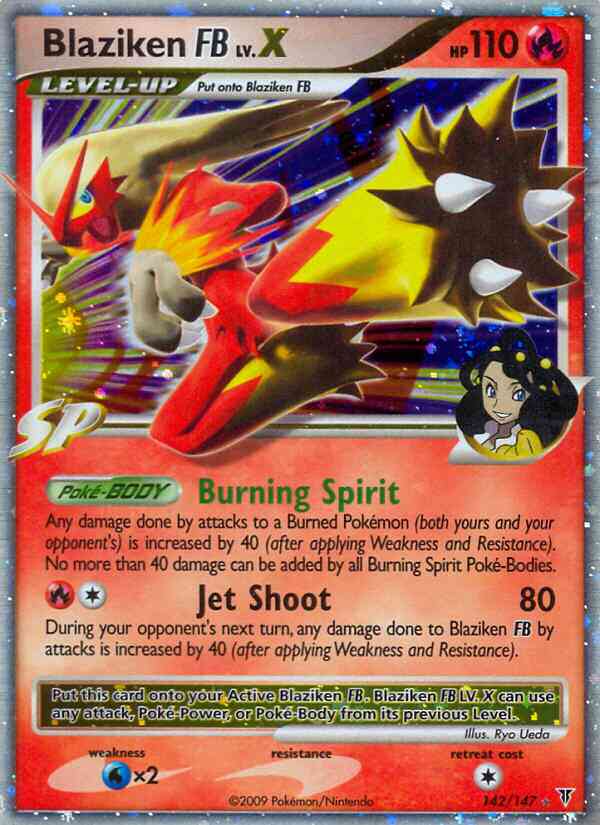 Pokémon Blaziken FB - 142/147 - Rare Holo Lv.X [pl3-142] [Ultra]