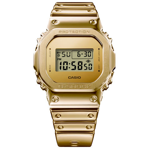 Casio G-Shock FINE METALLIC Series G-STEEL 5600 Series Gold Dial Men 43.2mm G1667 GM-5600YMG-9 - view 2