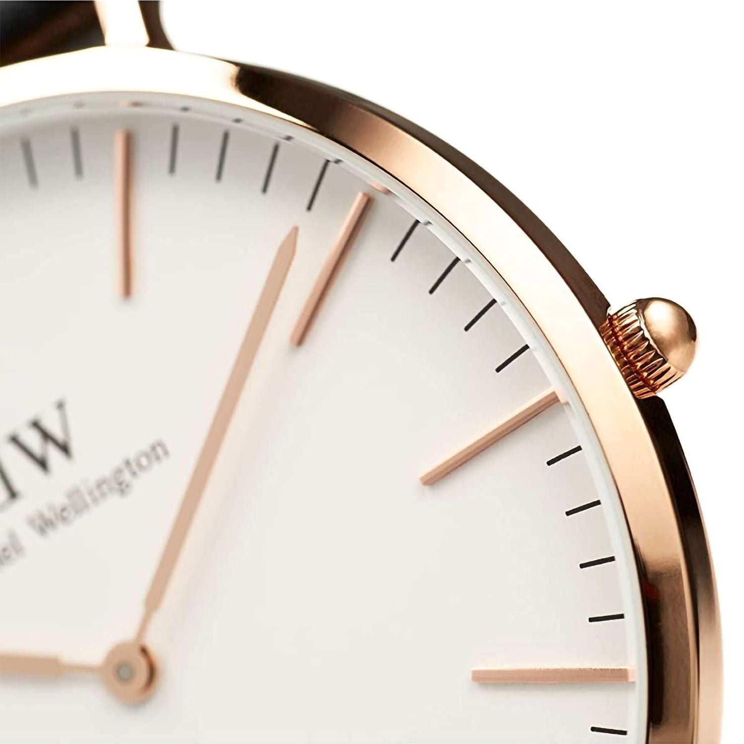 Daniel Wellington Classic Men Quartz White Dial Analog Leather Watch DW00100006K - view 2