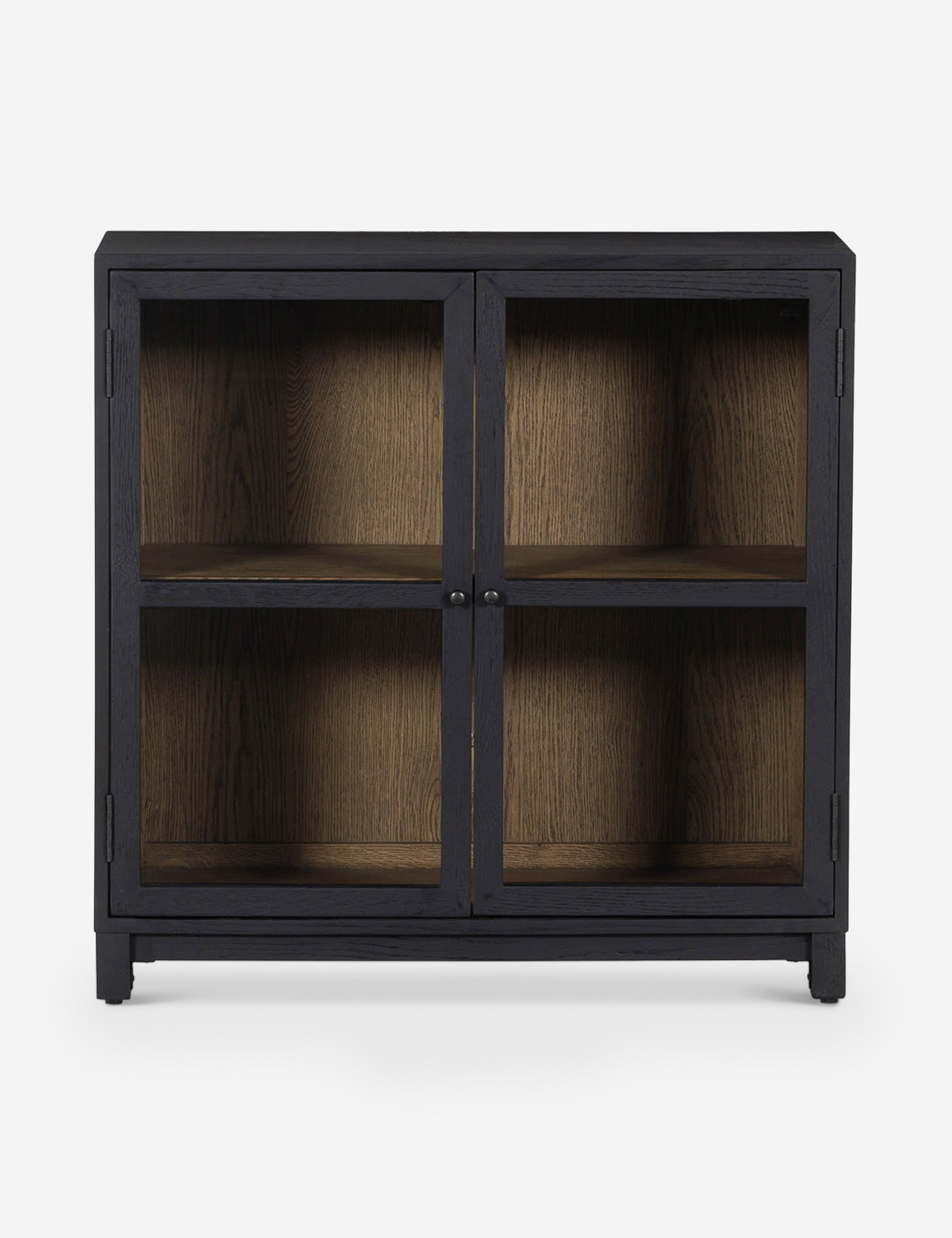 Lulu and Georgia Carly Small Curio Cabinet – Black