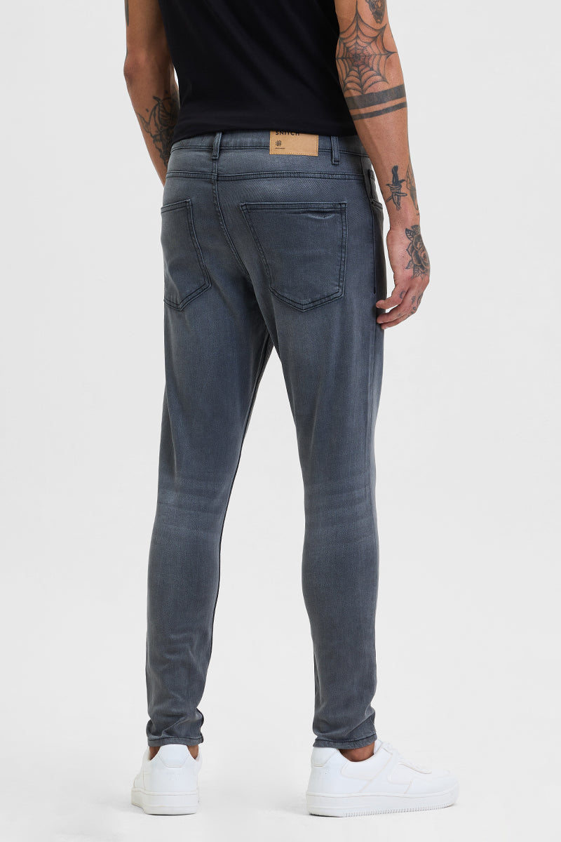 SNITCH Grey Skinny Fit Jeans - view 6