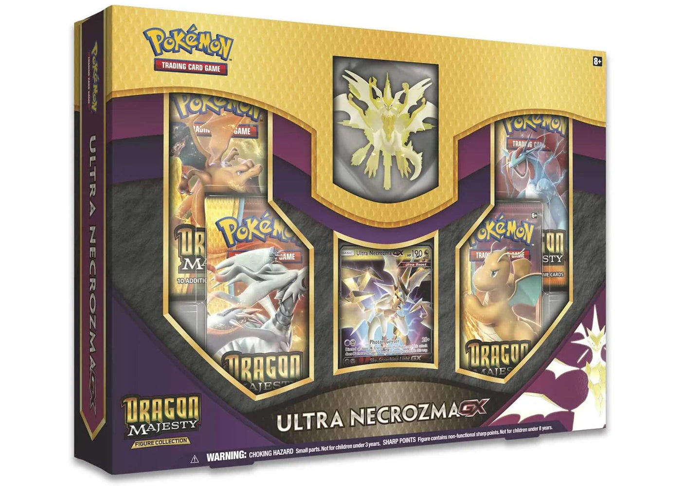 Pokémon 2018 Pokemon TCG Dragon Majesty Figure Collection Ultra Necrozma GX