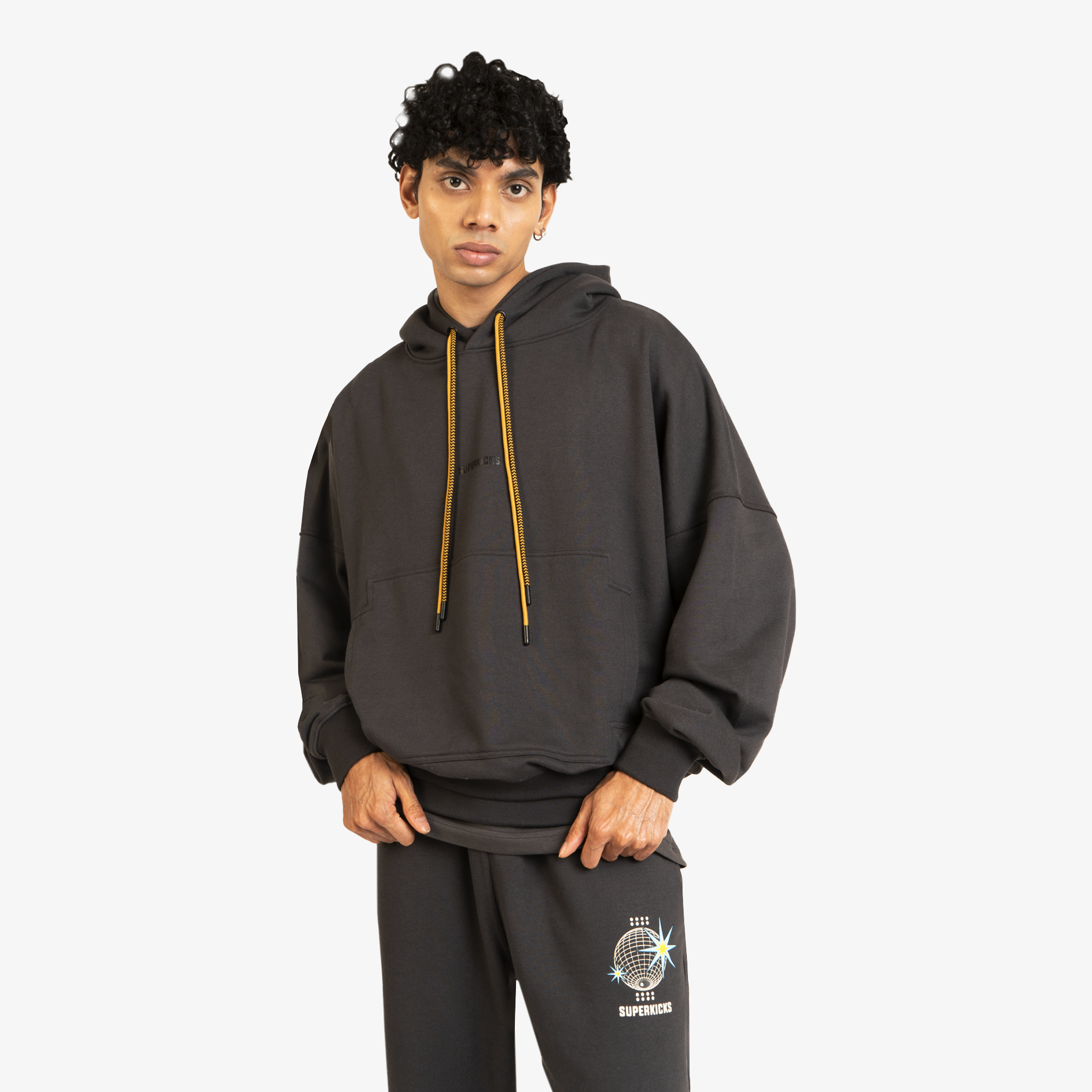 Superkicks | BASIC HOODIE { ASPHALT - view 6
