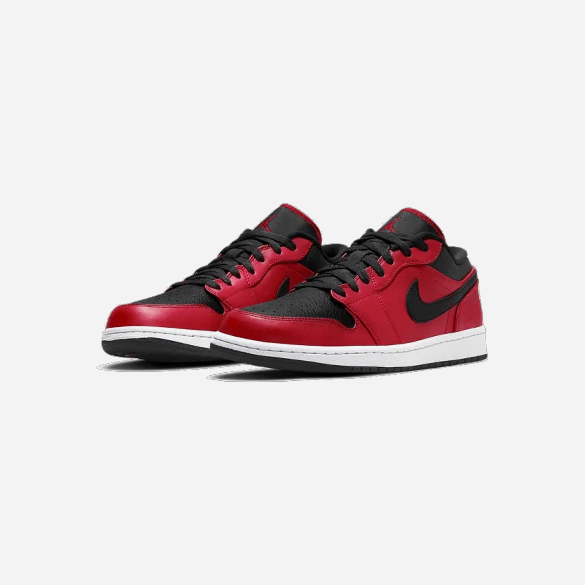 Nike Jordan 1 Low Reverse Bred Pebbled Swoosh - view 2