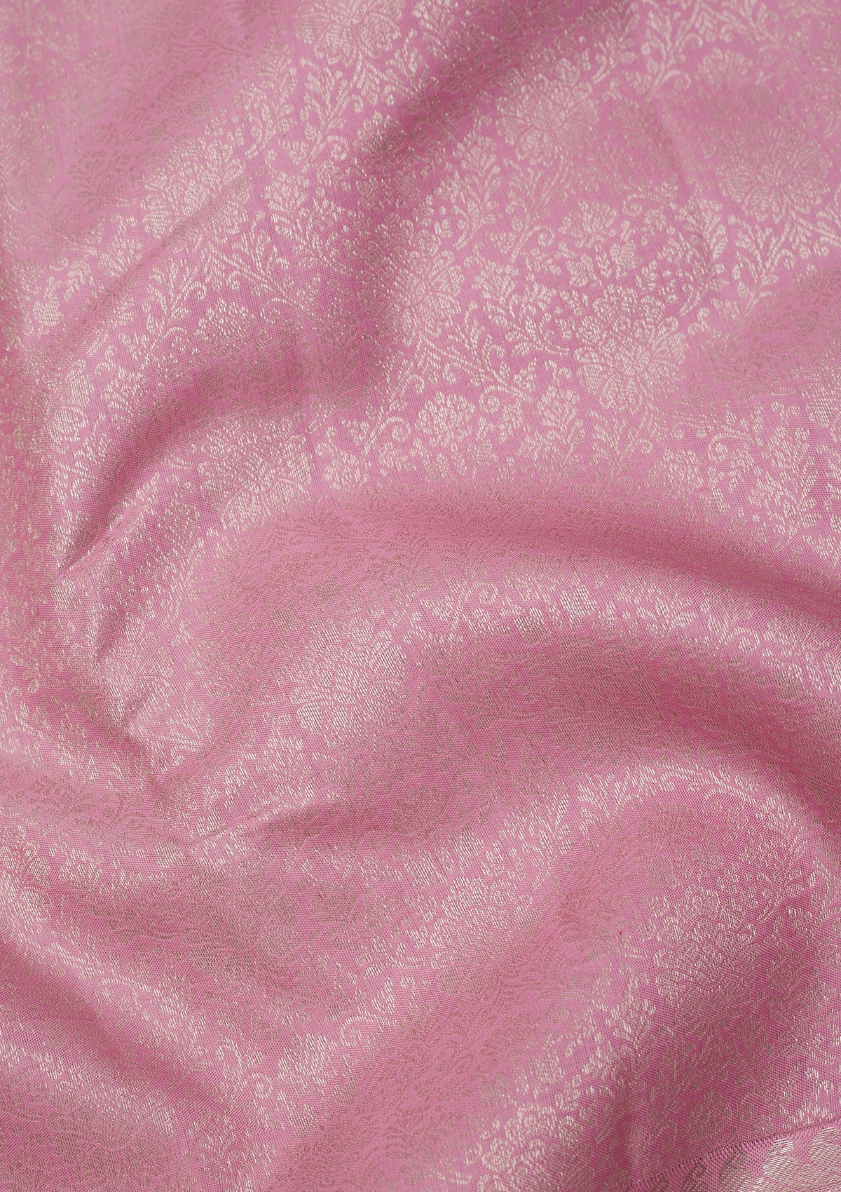 Koskii Baby Pink Zariwork Pure Silk Saree – Women's - view 2