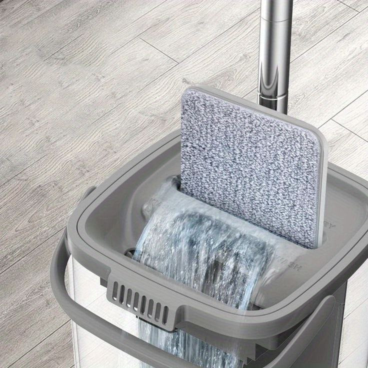 Catterton Hands-free Flat Mop + Large Bucket - view 4