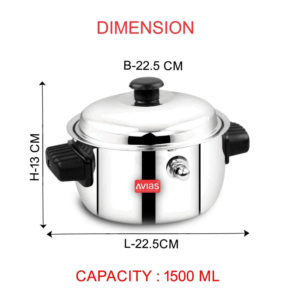 AVIAS Stainless Steel Milk Cooker | Silver | 1 Pc - view 9
