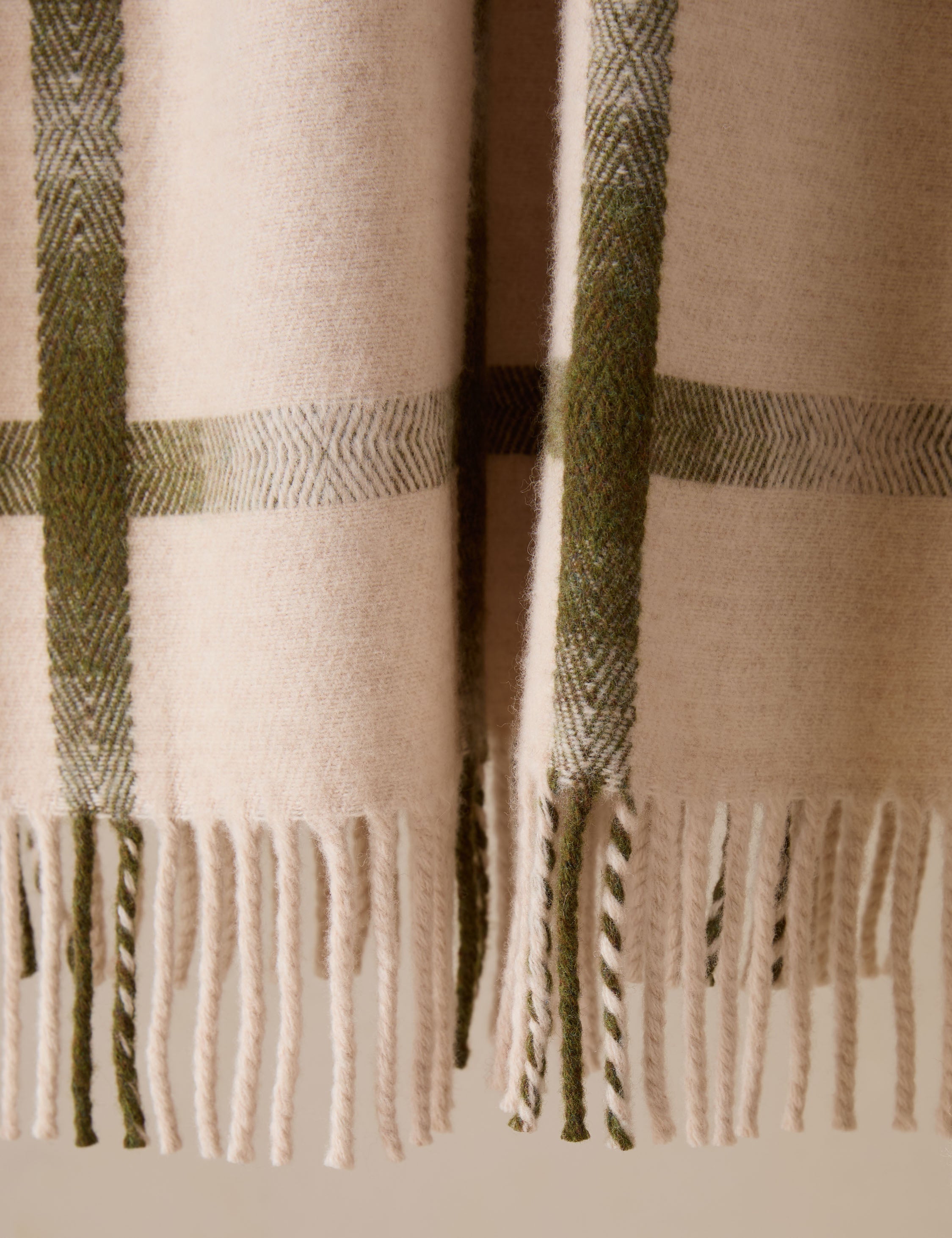 Lulu and Georgia Atwood Lambswool Throw – Pear - view 6