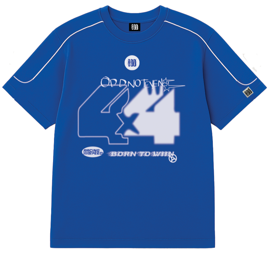 oddnoteven Royal Blue Jersey Tshirt