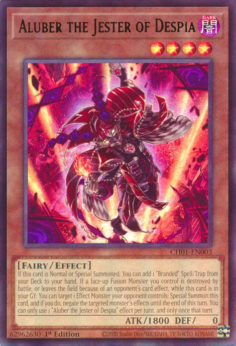 Yu-Gi-Oh! Aluber the Jester of Despia - CH01-EN003 - Ultra Rare - 1st Edition
