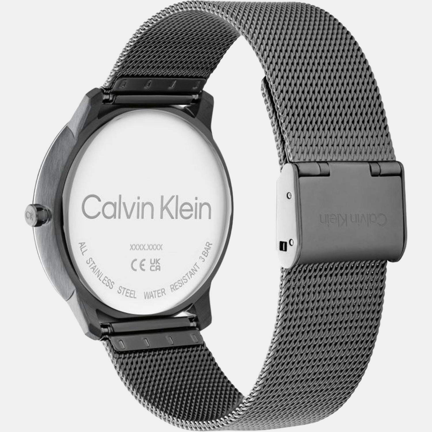 Calvin Klein Ck Iconic Unisex Quartz Grey Dial Analog Stainless Steel Watch 25200030 - view 2