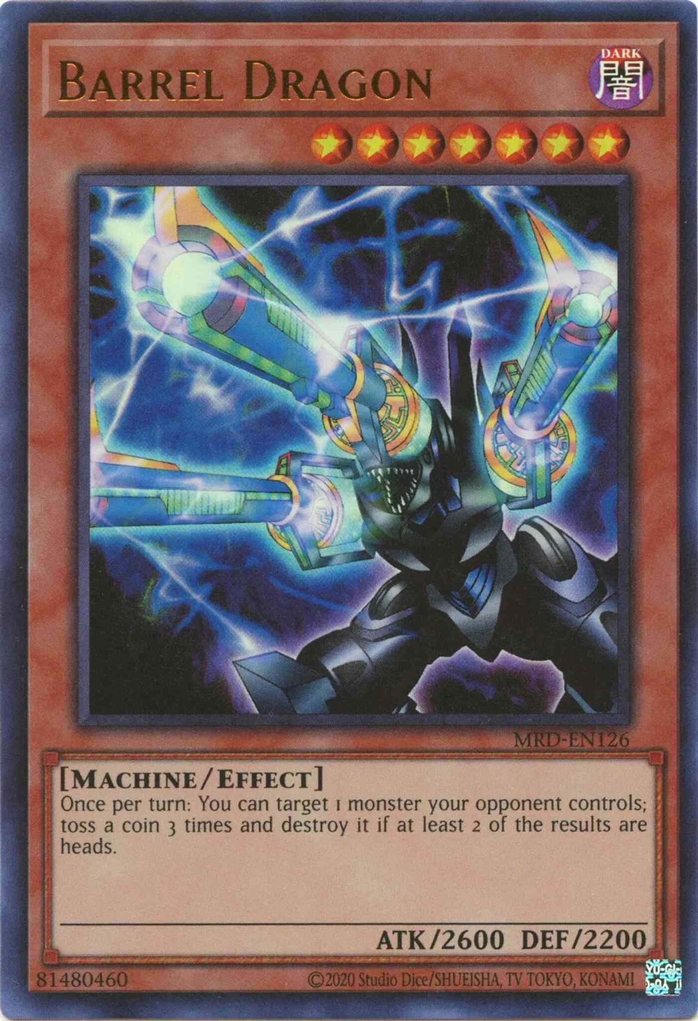 Yu-Gi-Oh! Barrel Dragon - 25th Anniversary - MRD-EN126 - Ultra Rare - Unlimited