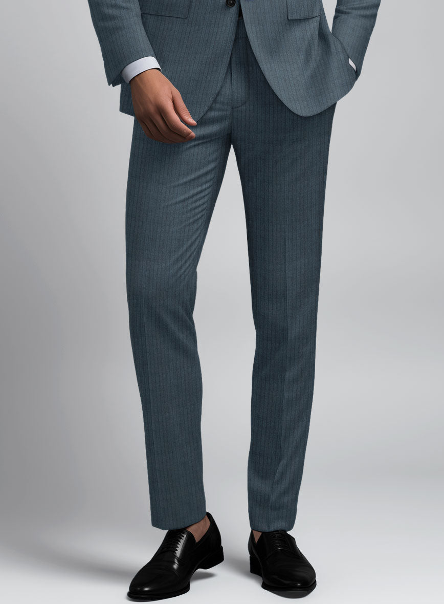 StudioSuits Reda Tibaro Blue Stripe Wool Pants - view 2