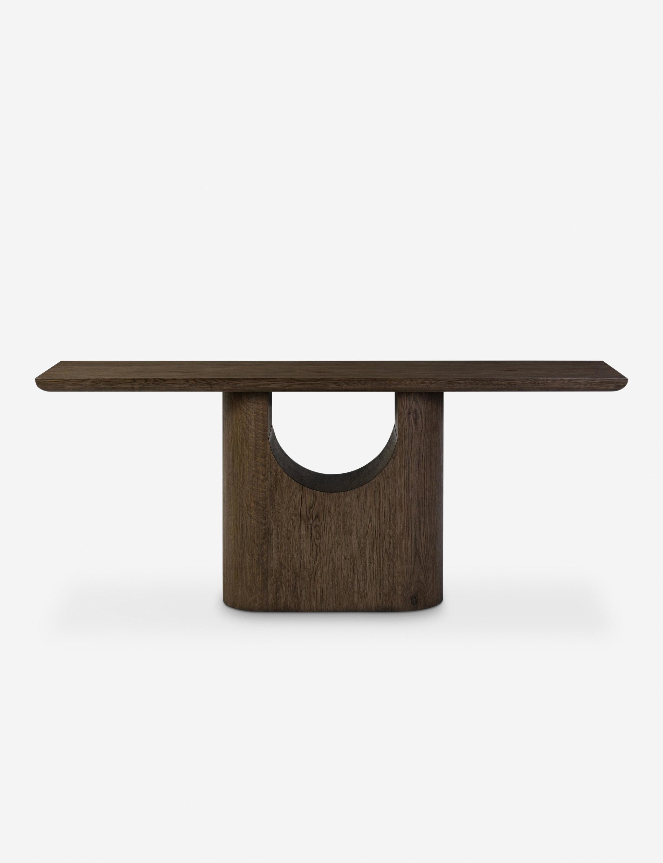 Lulu and Georgia Leda Console Table – Brown Oak