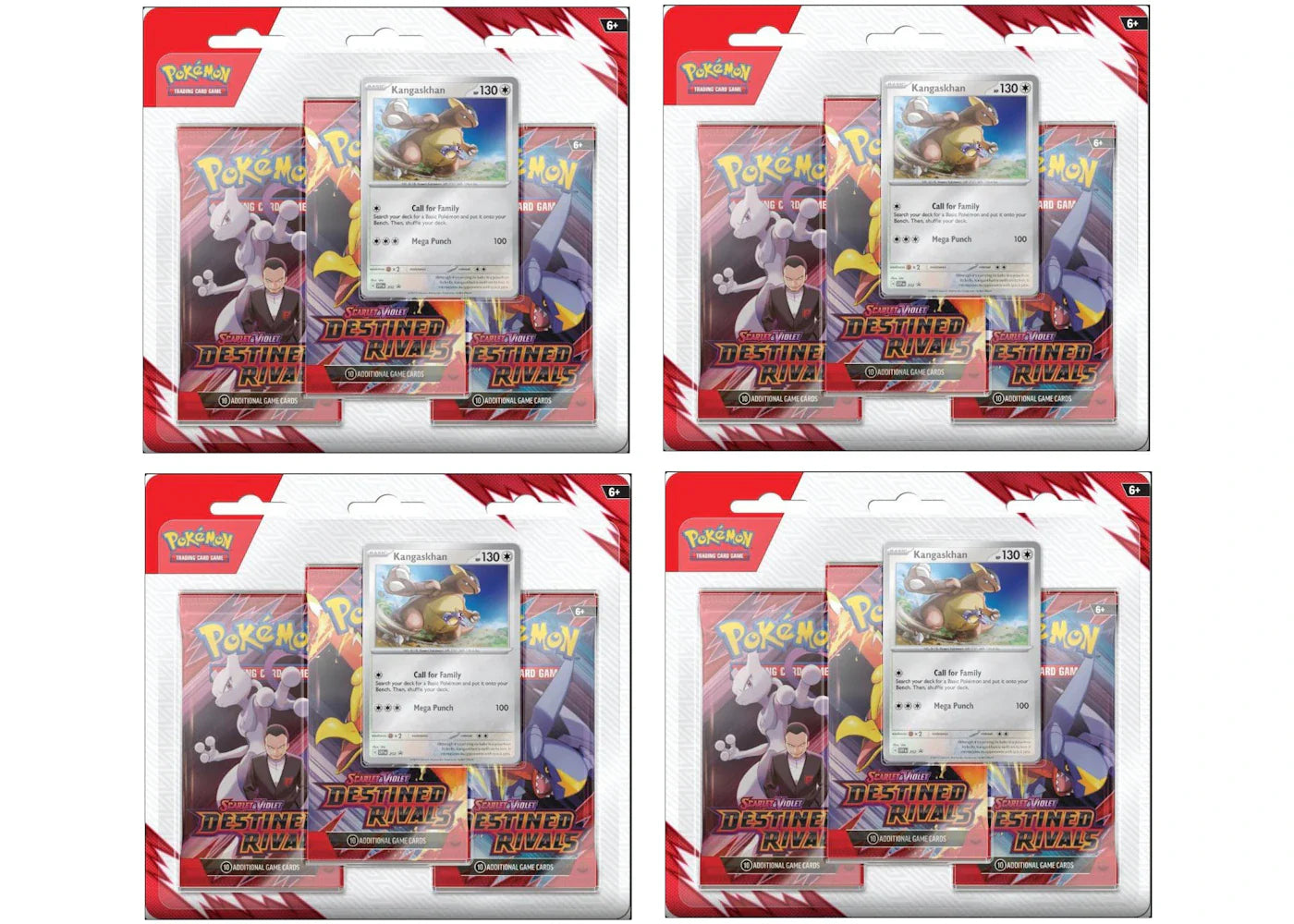 Scarlet violet destined – 2025 Pokémon Scarlet & Violet Destined Rivals 3 Pack Blister Pack 4x Lot