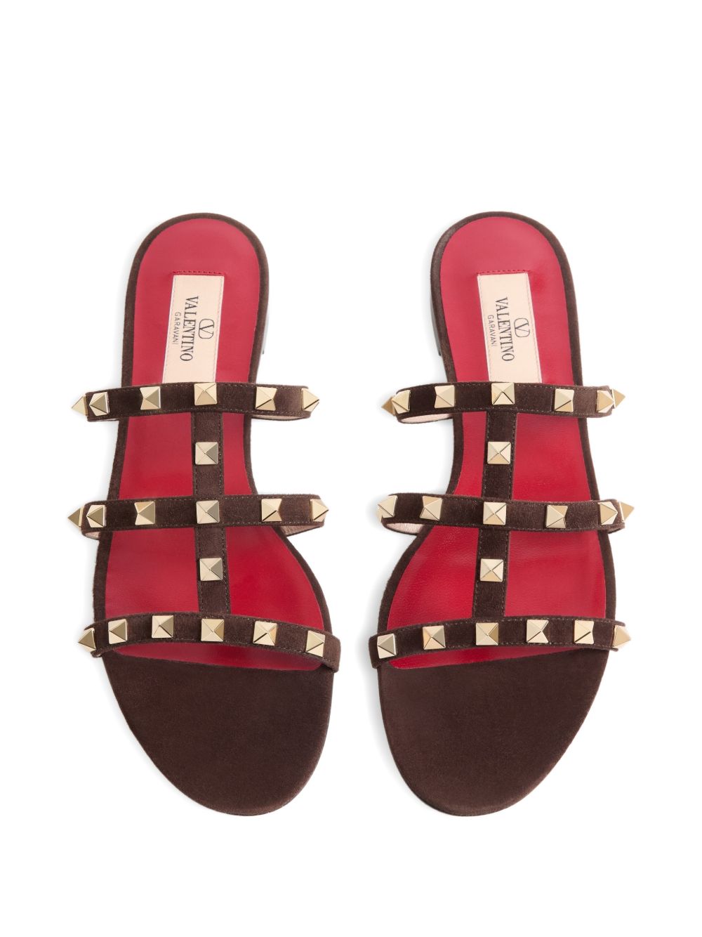 Valentino Garavani Sandals BROWN – Cal Leather 100% - view 2