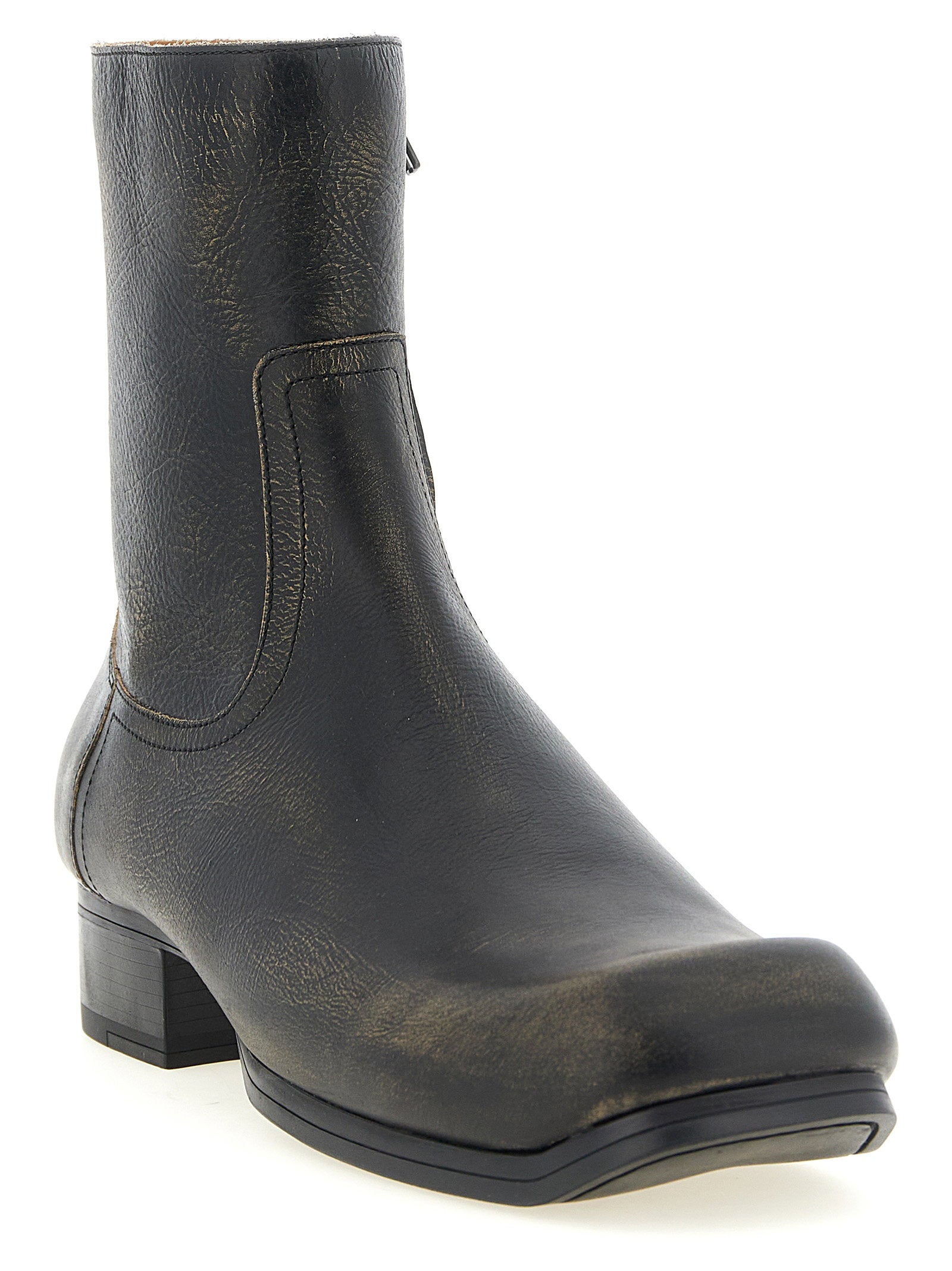Maison Margiela Vintage Leather Ankle Boots - view 2