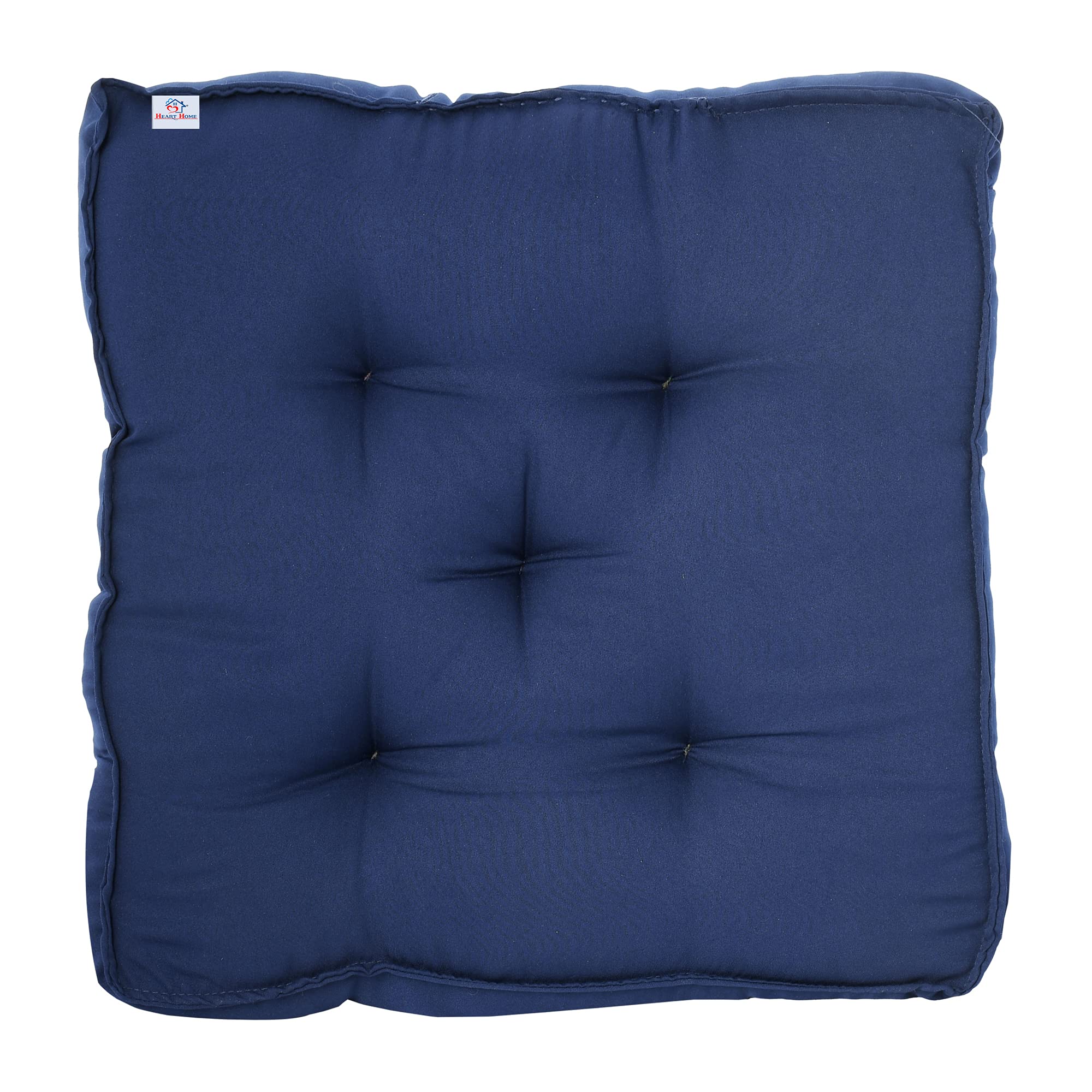 Chair pad cushion – Heart Home Microfiber Square Chair Pad/Cushion for Office, Home or Car Sitting, 18 * 18 Inch (Navy Blue), Standard (HS_37_HEARTH020897)