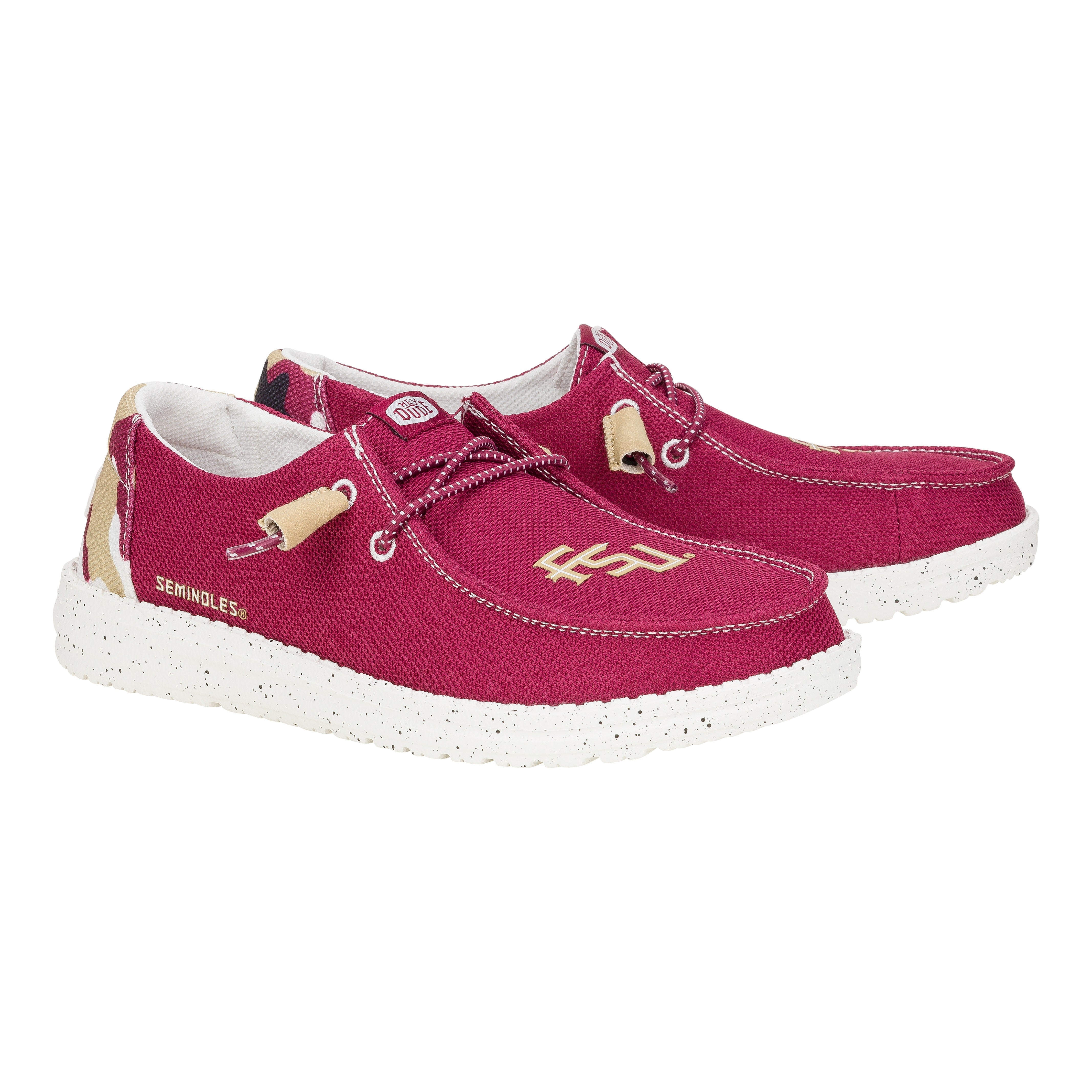 HEYDUDE shoes Wendy FSU - FSU White/Red – Women's - view 2