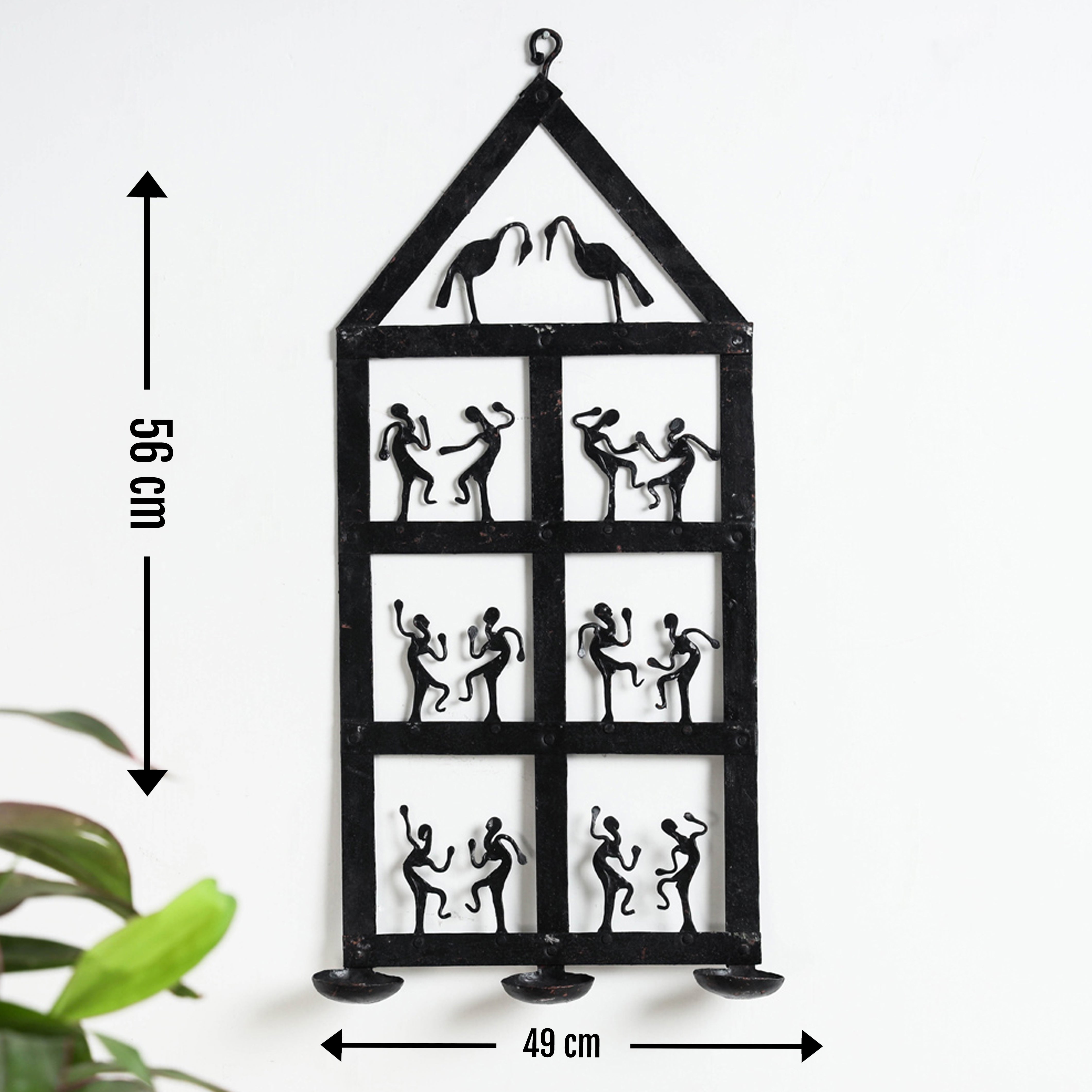 CHHATTISGARH HASTSHILP VIKAS BOARD Bastar Tribal Wrought Penal Diya / Candle Stand - view 4