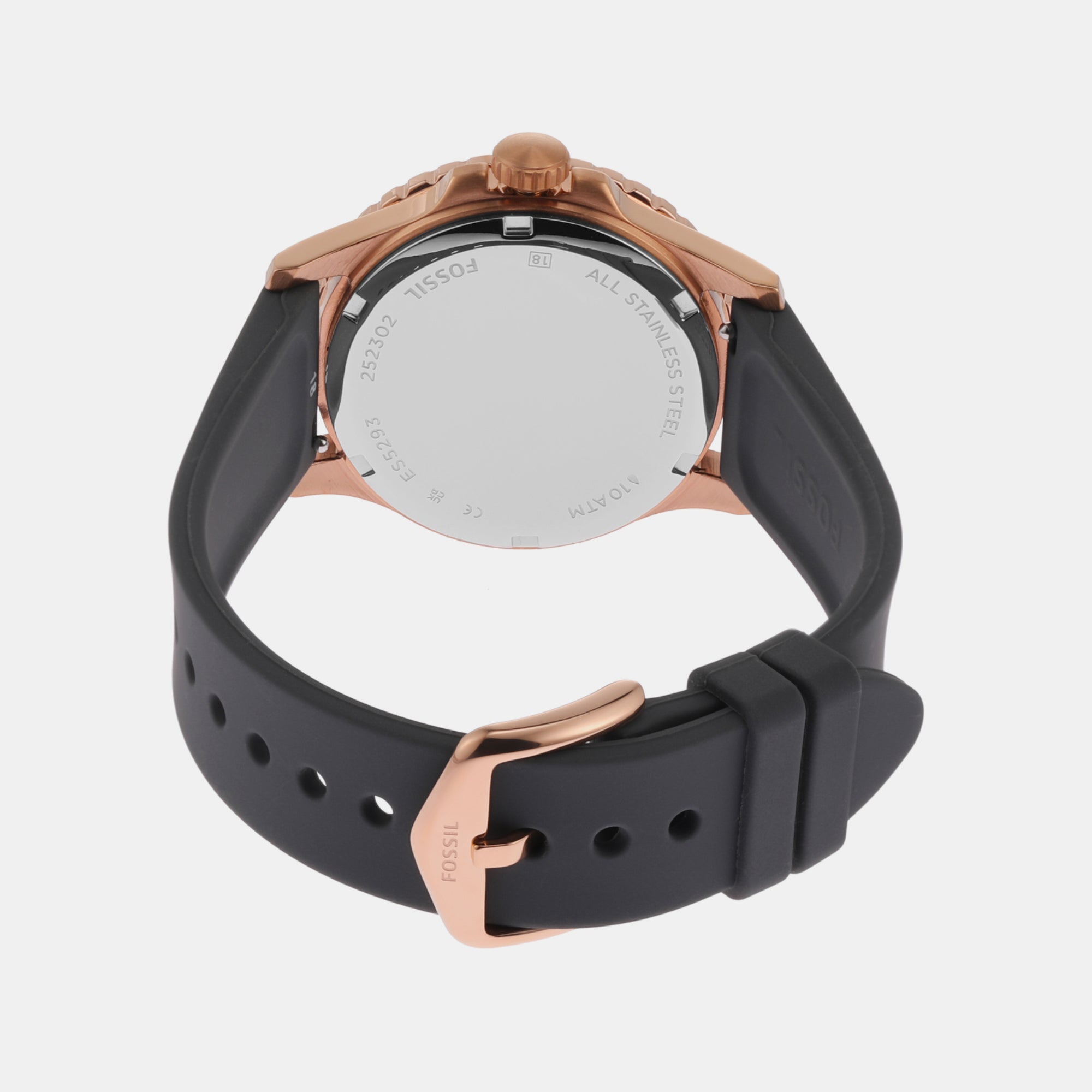 Fossil Fb-01 Women Quartz Grey Dial Analog Silicone Watch ES5293 - view 2