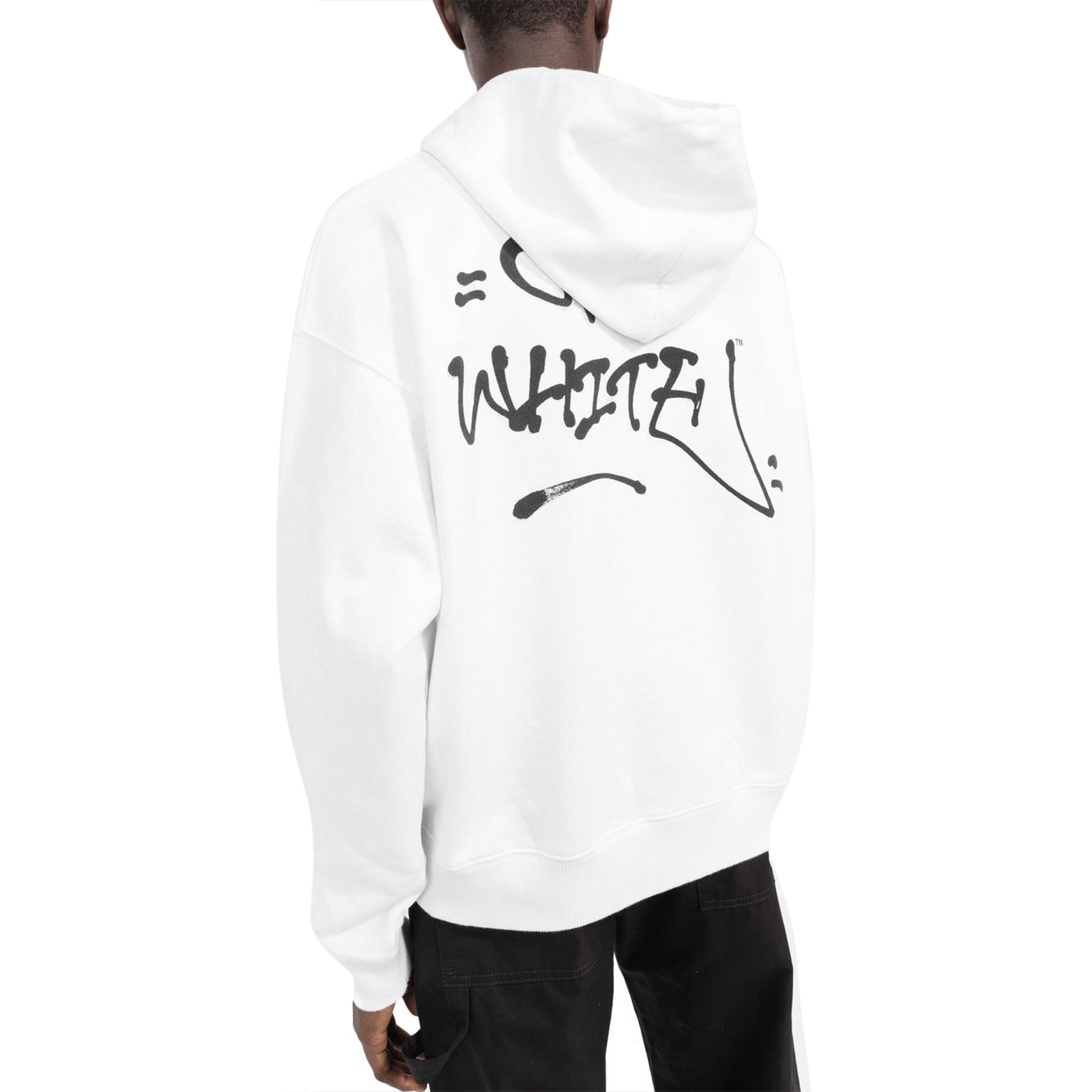 Off-White Graffiti Skate White Orange Hoodie - view 2