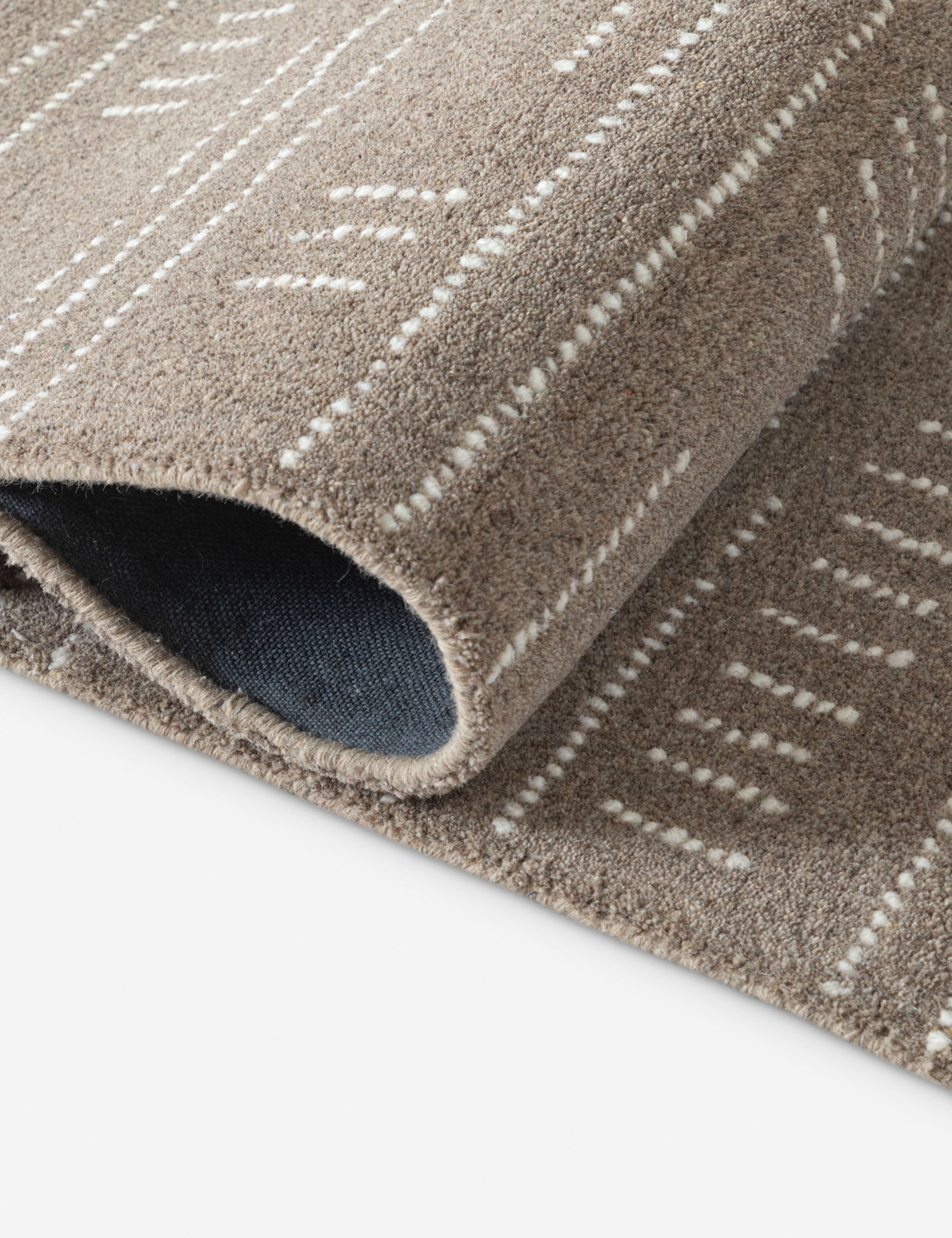 Lulu and Georgia Kanda Hand-Tufted Wool Rug – Coffee - view 9