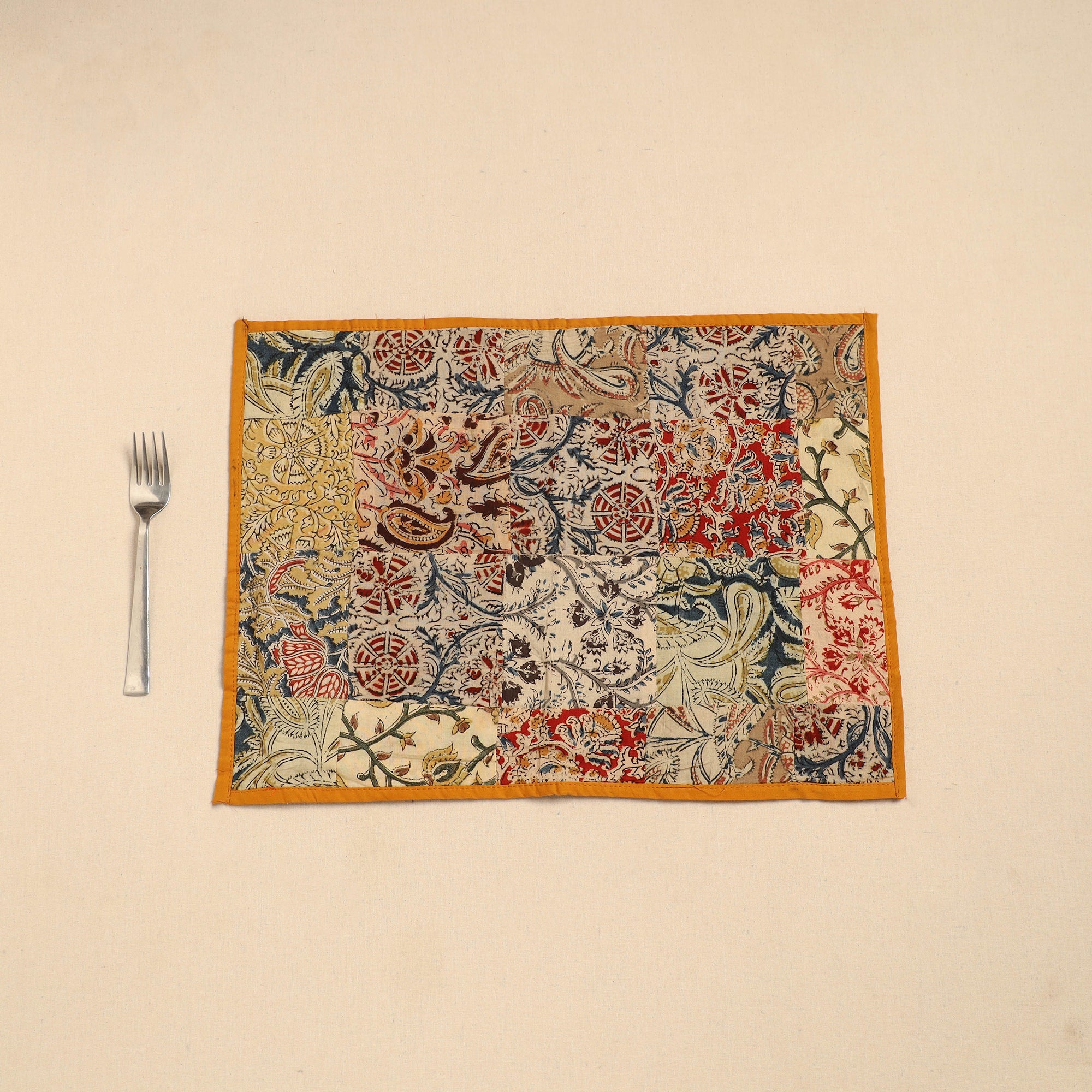 NOORI BAZAR Handcrafted Cotton Patchwork Table Mat 10 - view 2