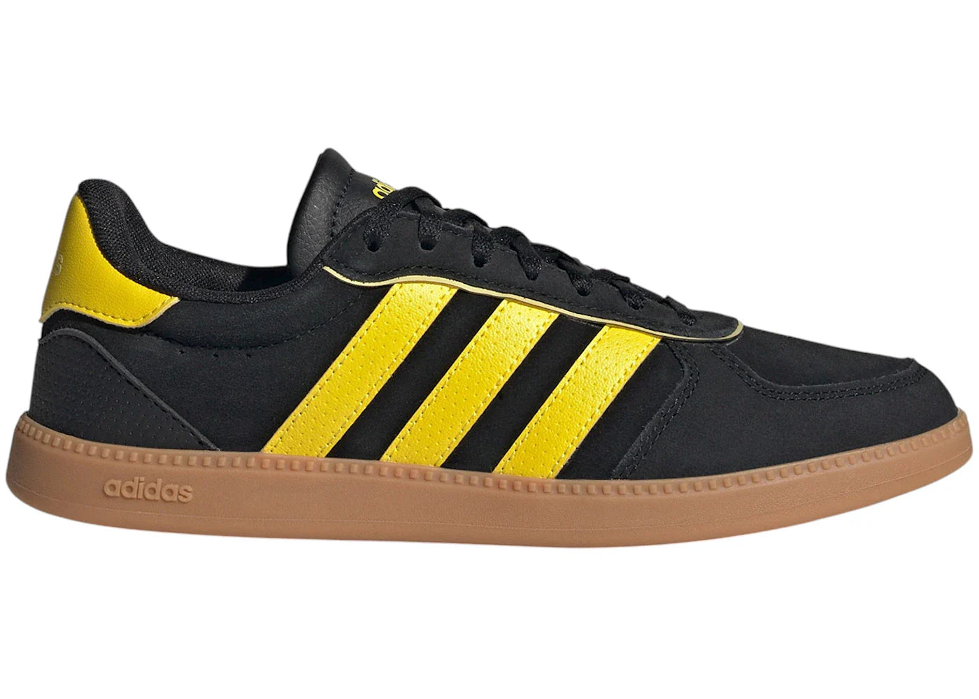 adidas Breaknet Sleek Core Black Yellow Powder Yellow (Women's)