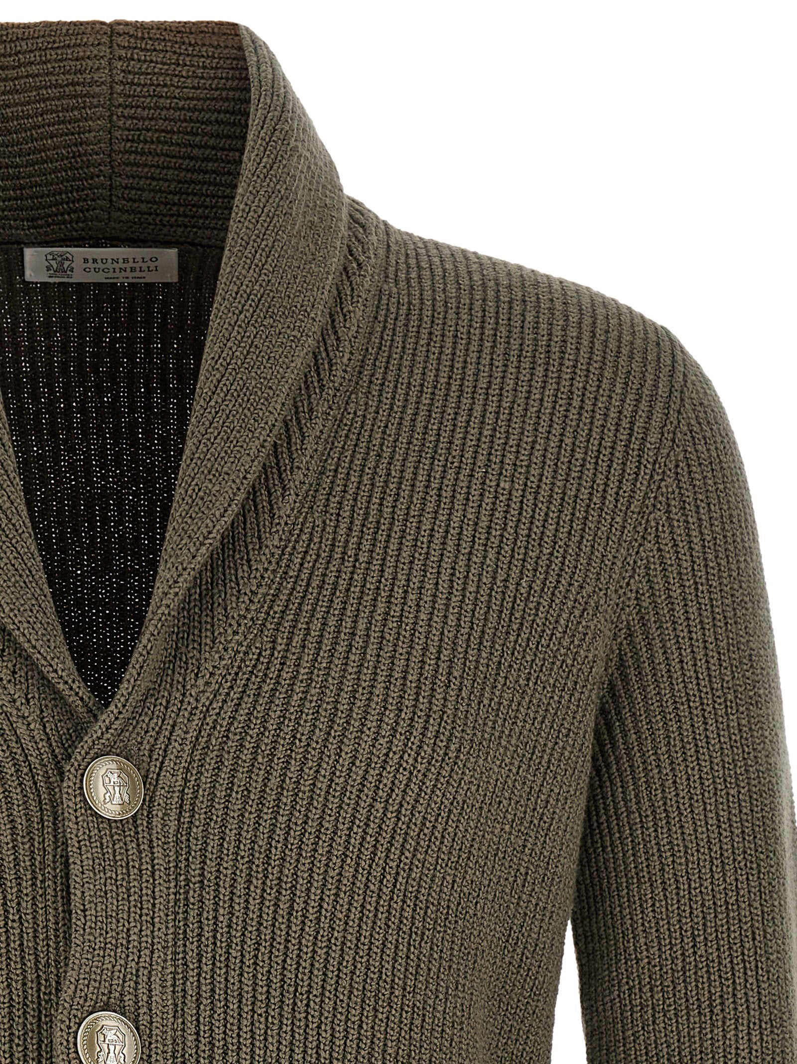 Brunello Cucinelli Malfilé Cotton Cardigan – 100% cotton - view 3