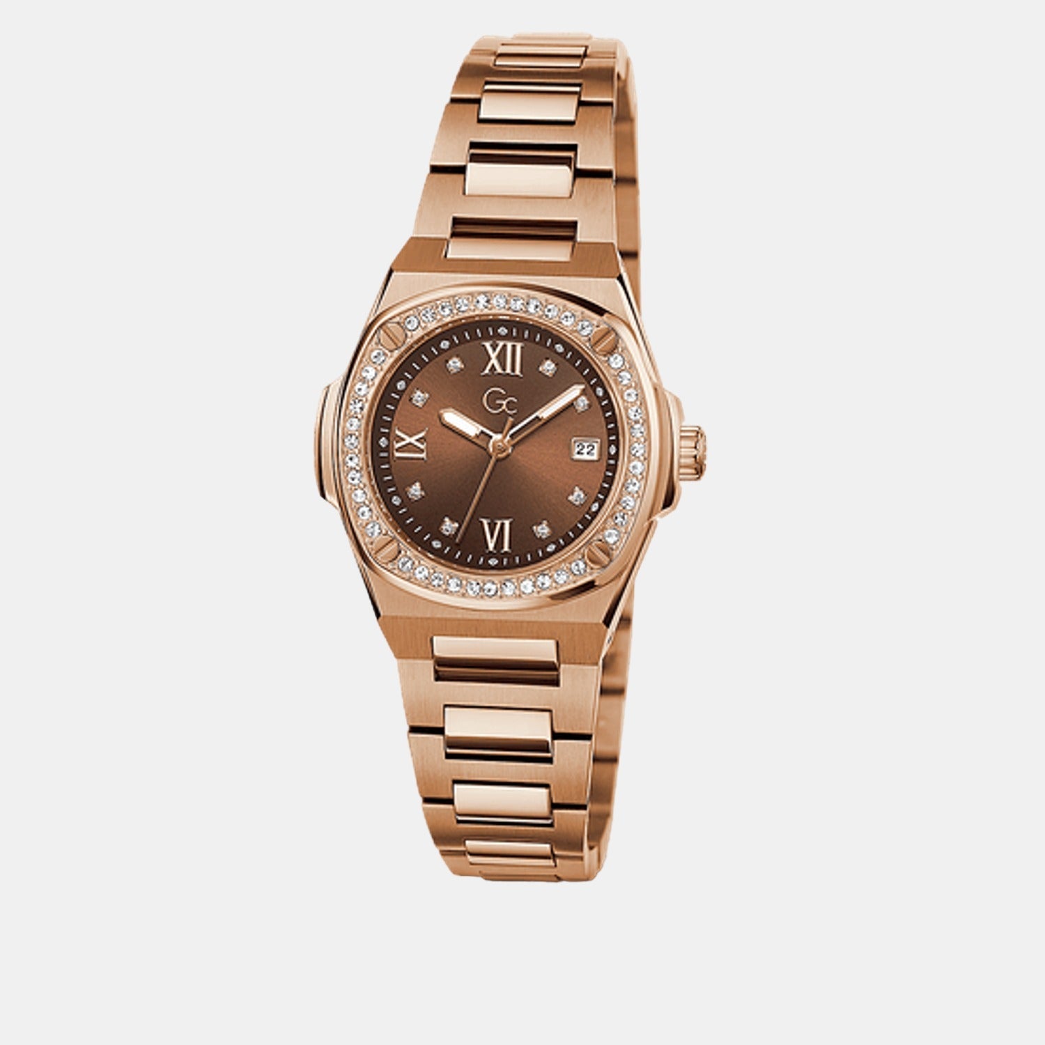 GC Coussin Shape Women Quartz Brown Dial Analog Stainless Steel Watch Z12002L4MF - view 5