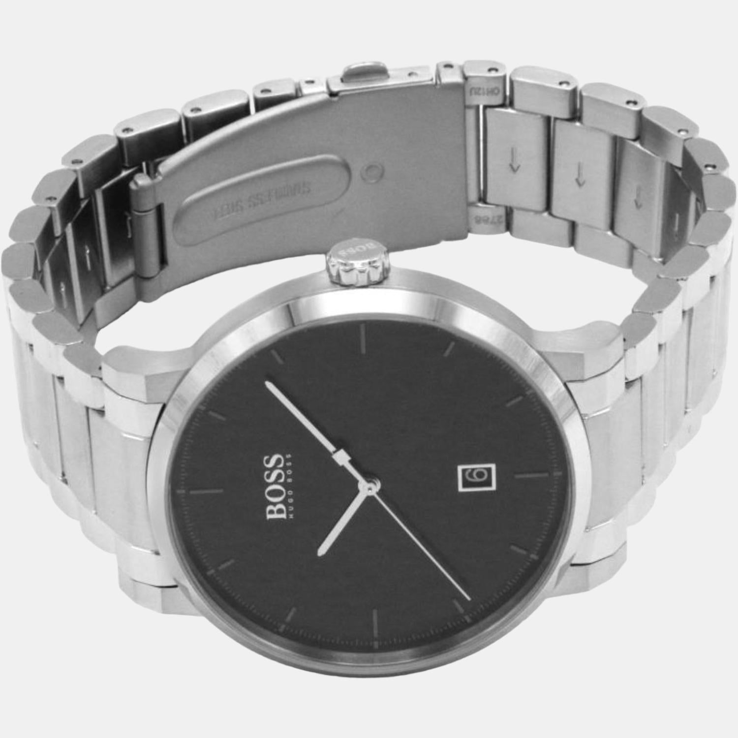 Boss Confidence Men Quartz Black Dial Analog Stainless Steel Watch 1513792 - view 5