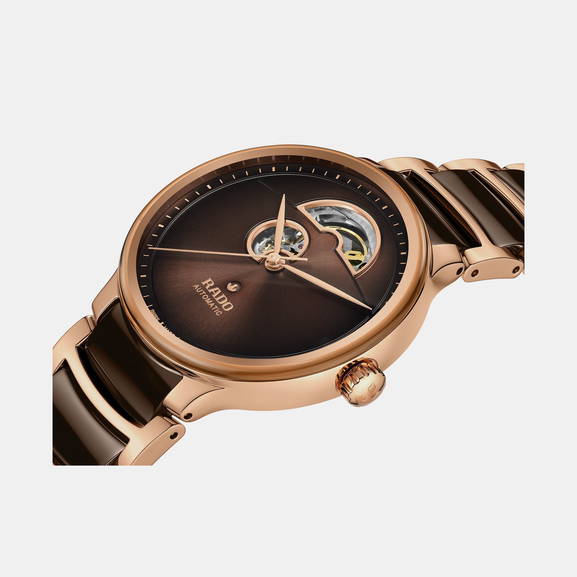 Rado Centrix Men Automatic Brown Dial Analog Ceramic Watch R30013302 - view 2