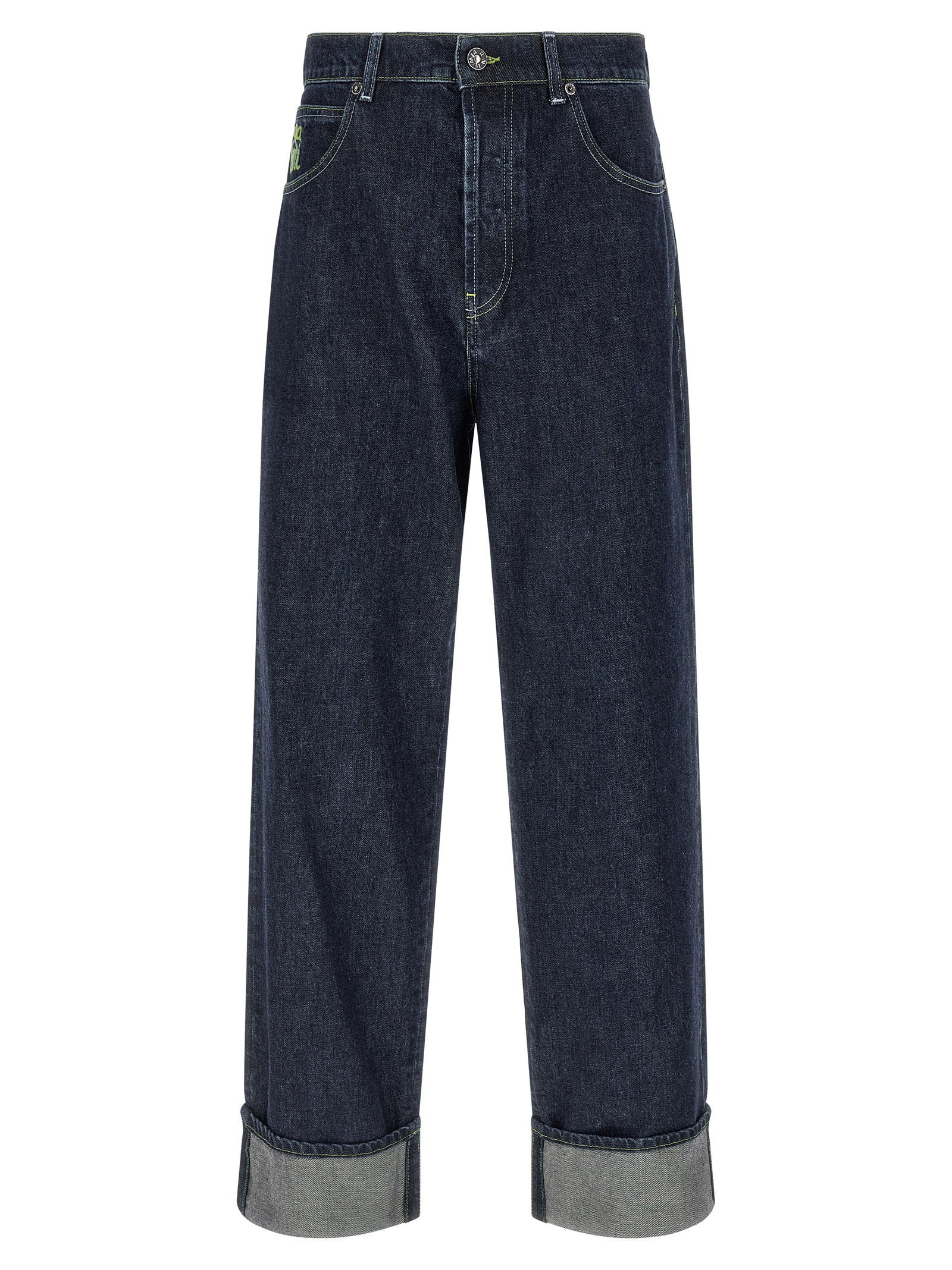 Marni Logo Embroidery Jeans – 100% cotton
