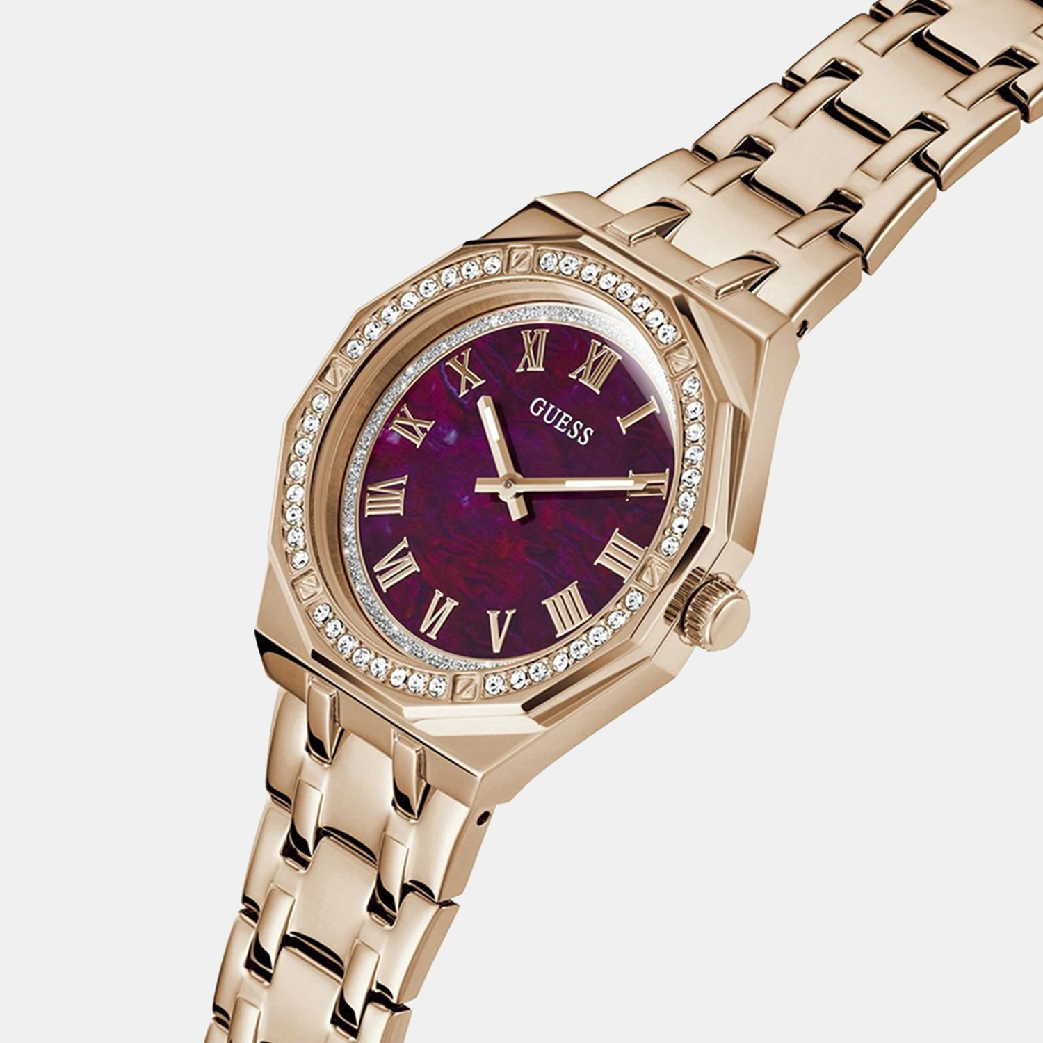Guess Desire Women Quartz Purple Dial Analog Stainless Steel Watch GW0770L3 - view 2