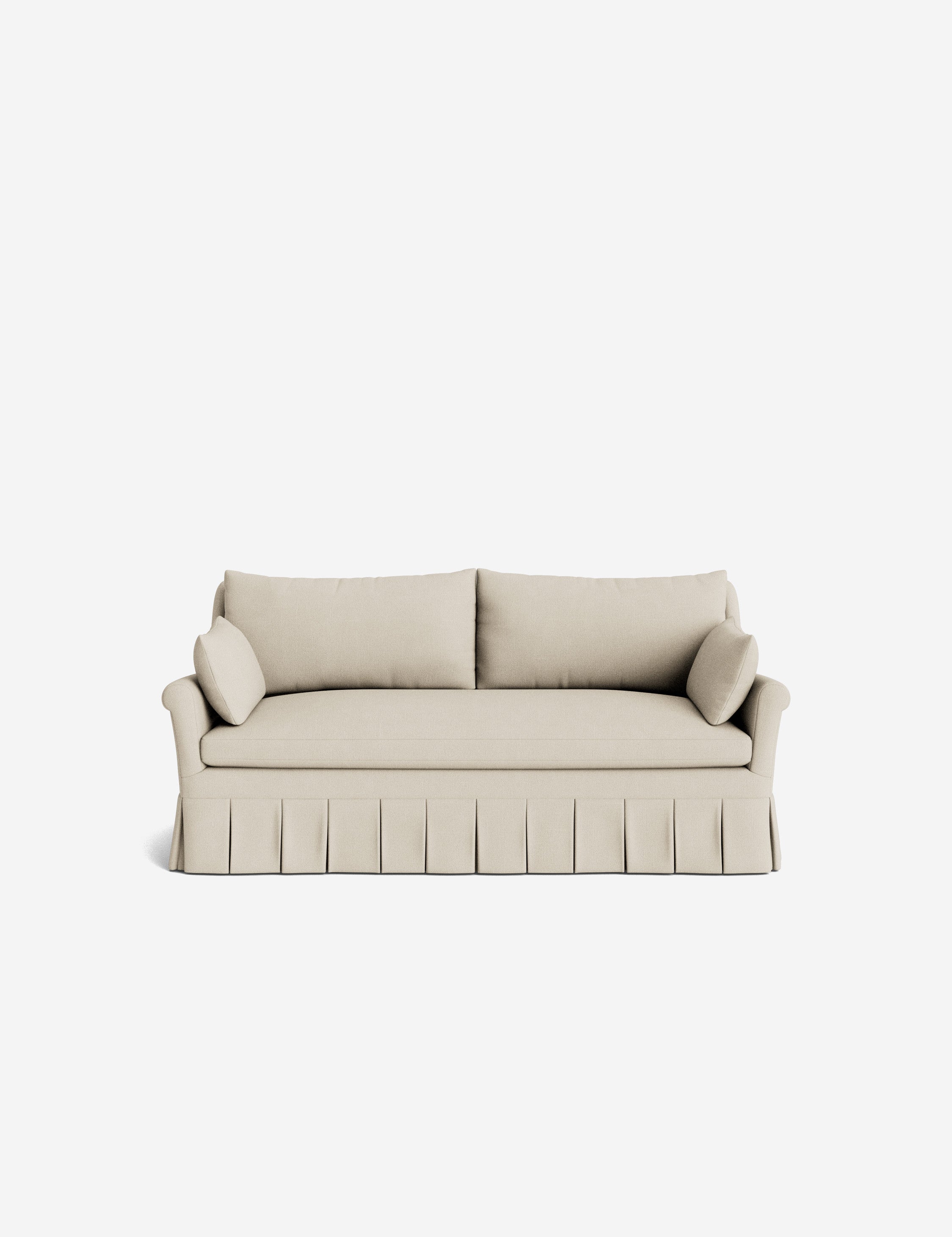 Lulu and Georgia Portola Rolled Arm Pleated Sofa - view 97