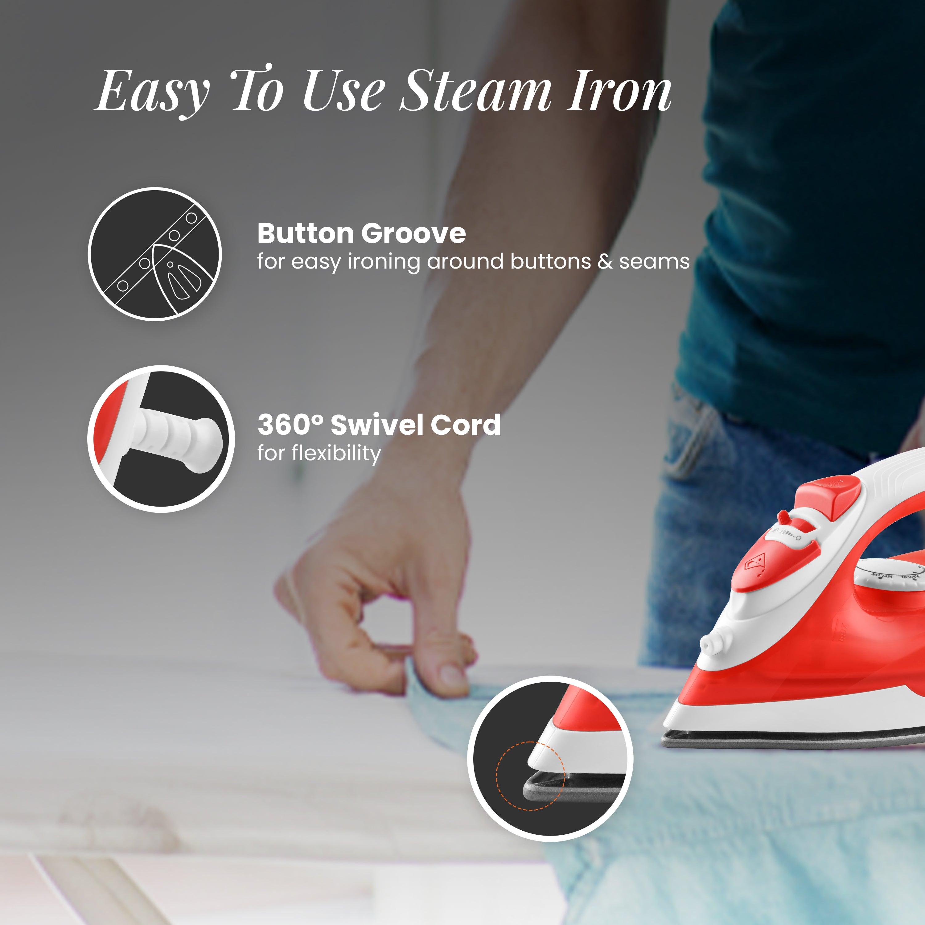 orientelectric Fabrifeel Non Stick Steam Iron for Clothes - view 8