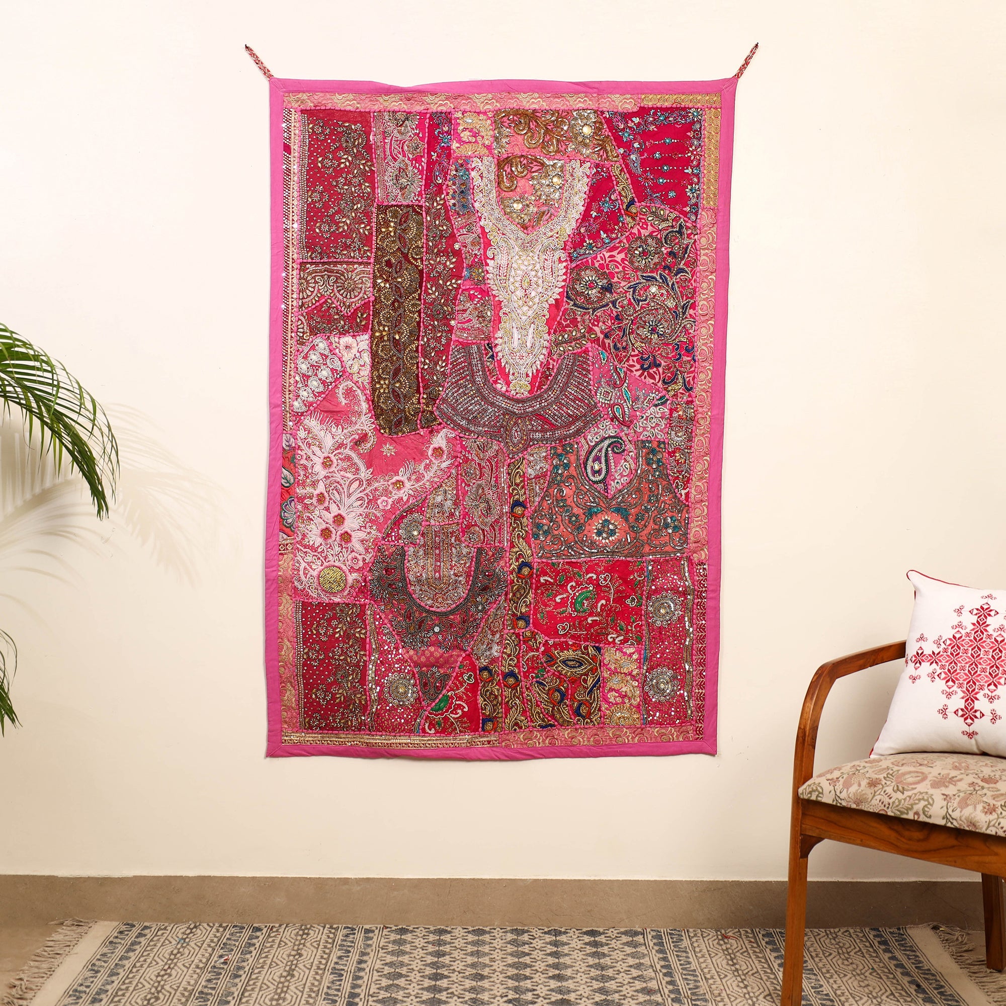 KACHCHH JI CHHAAP Banjara Embroidery Tapestry Wall Hanging 09