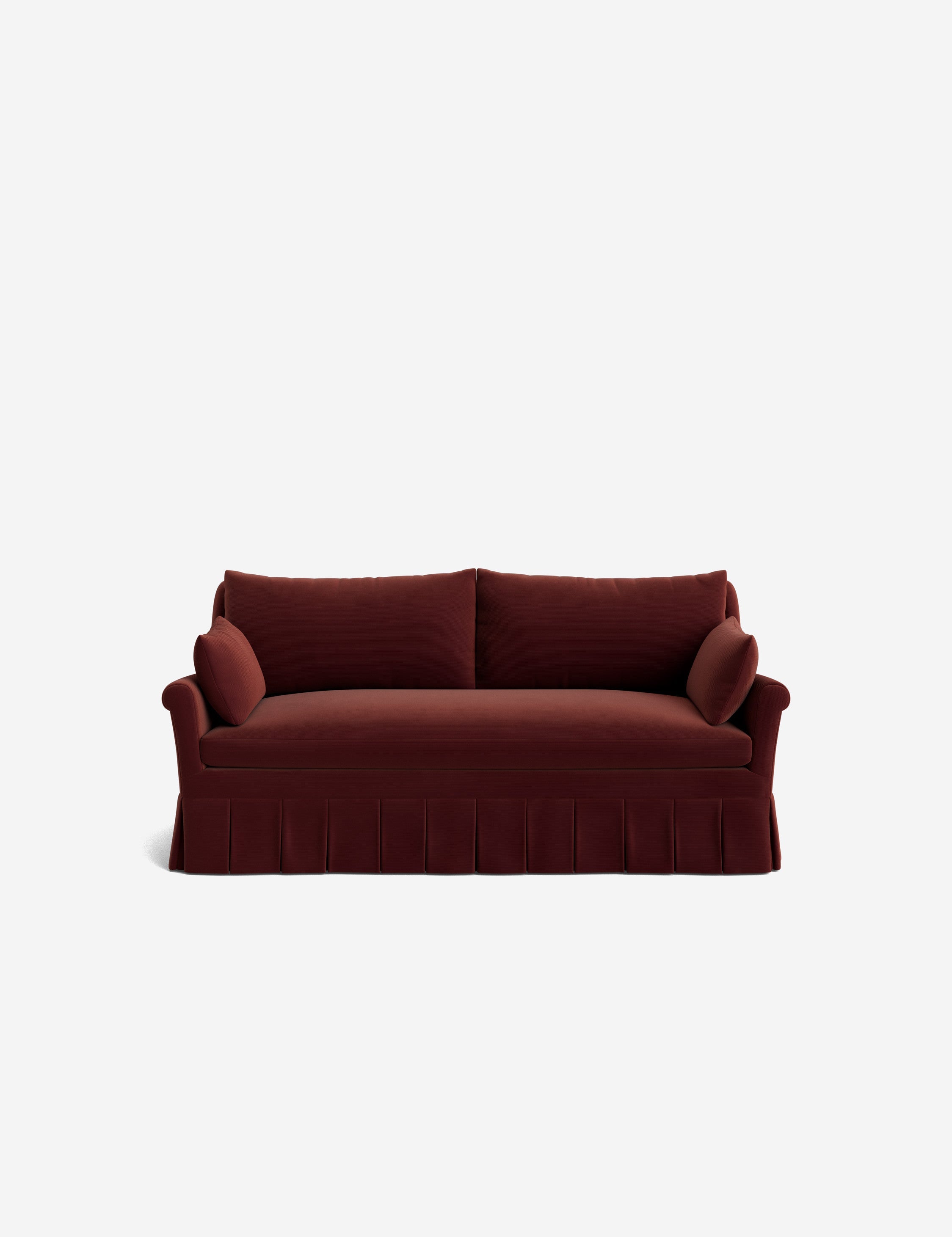Lulu and Georgia Portola Rolled Arm Pleated Sofa - view 82