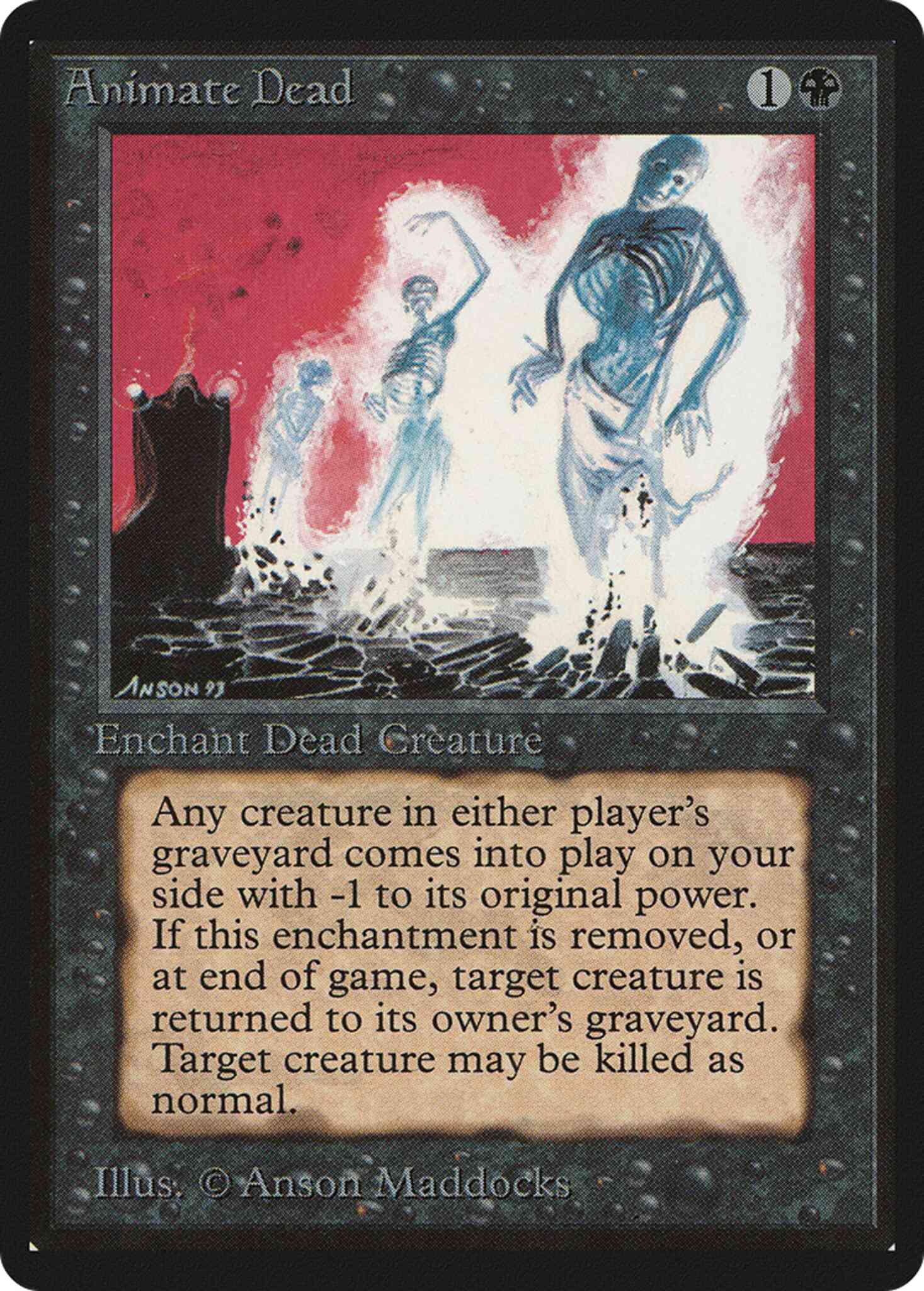Animate dead 93 – Magic Animate Dead [93] [Limited Edition Beta] [Non-Foil]